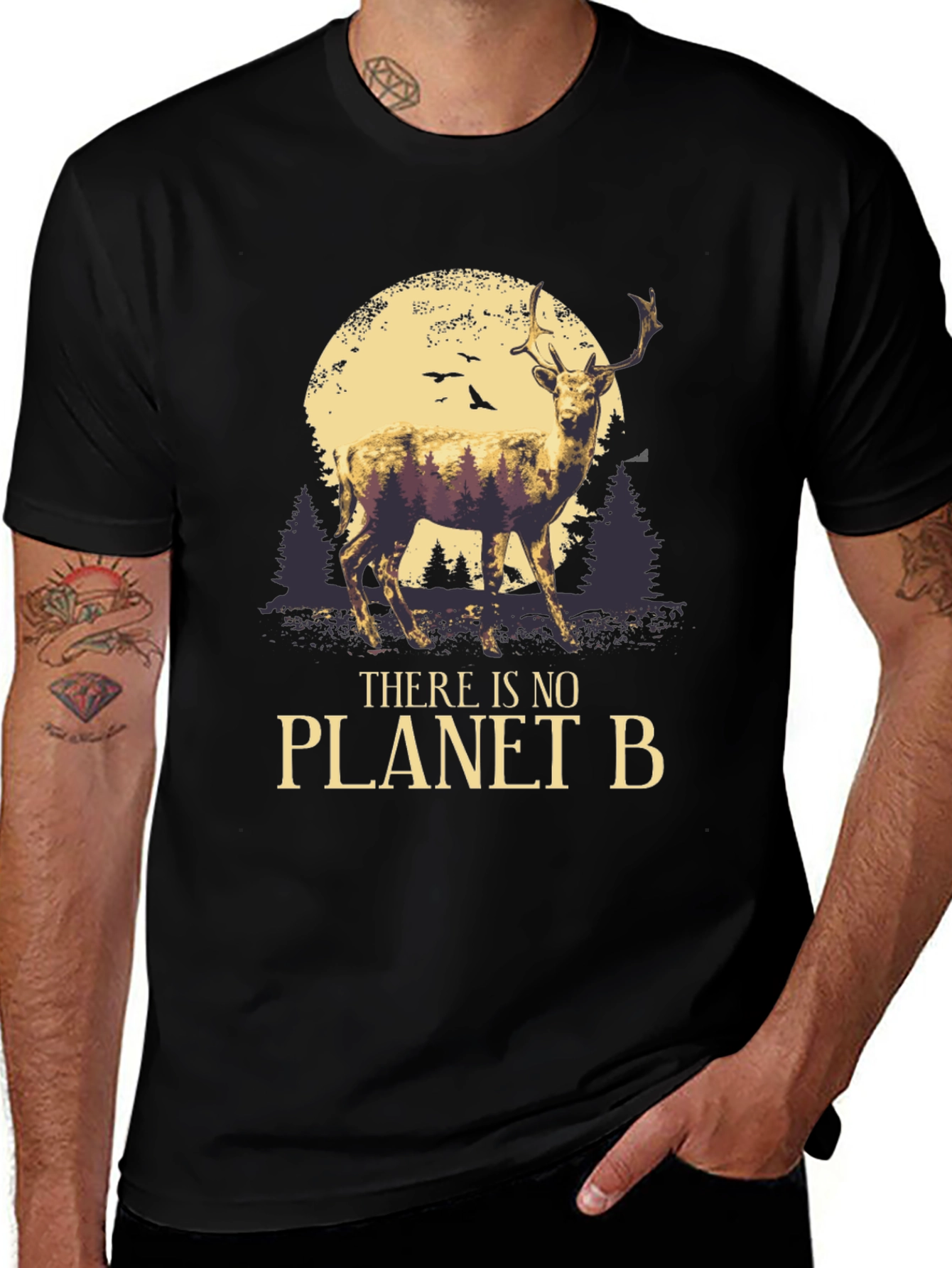 Variant 28 of Planet B Deer Graphic Tee