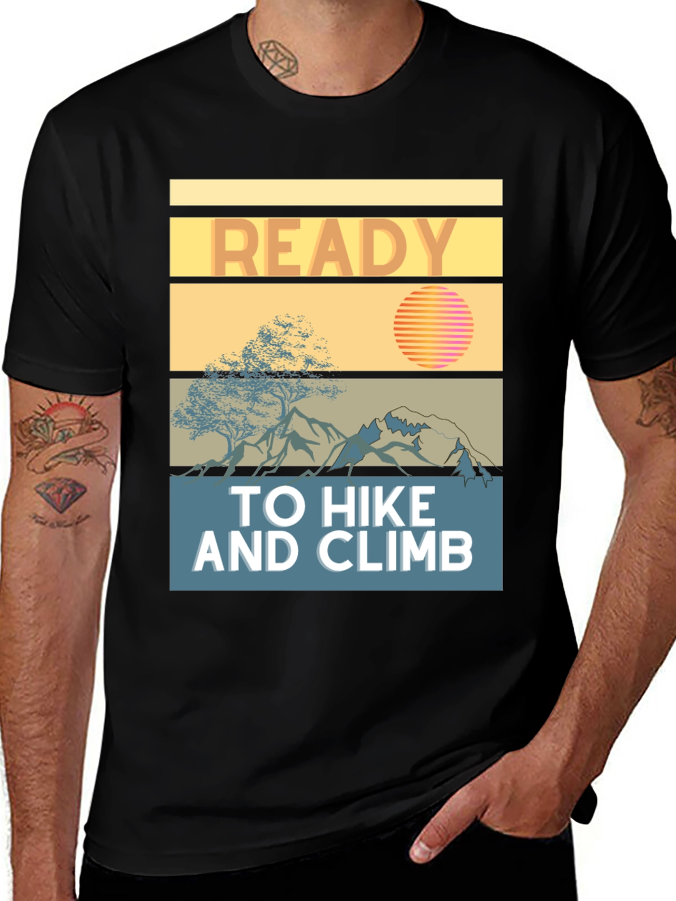 Variant 9 of Ready to Hike and Climb Graphic Tee