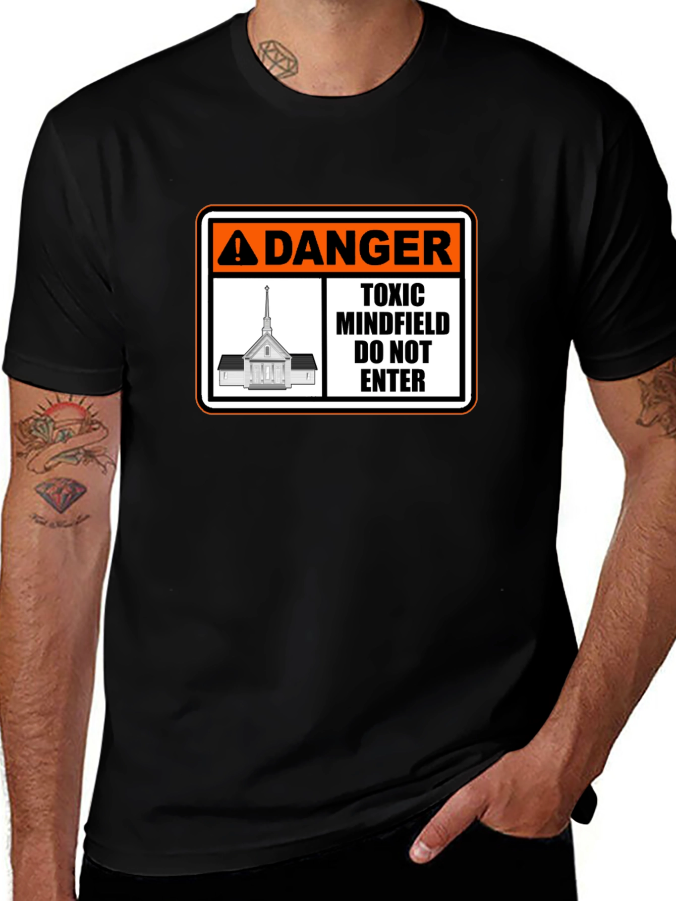 Variant 15 of Danger Toxic Mindfield Tee - Do Not Enter