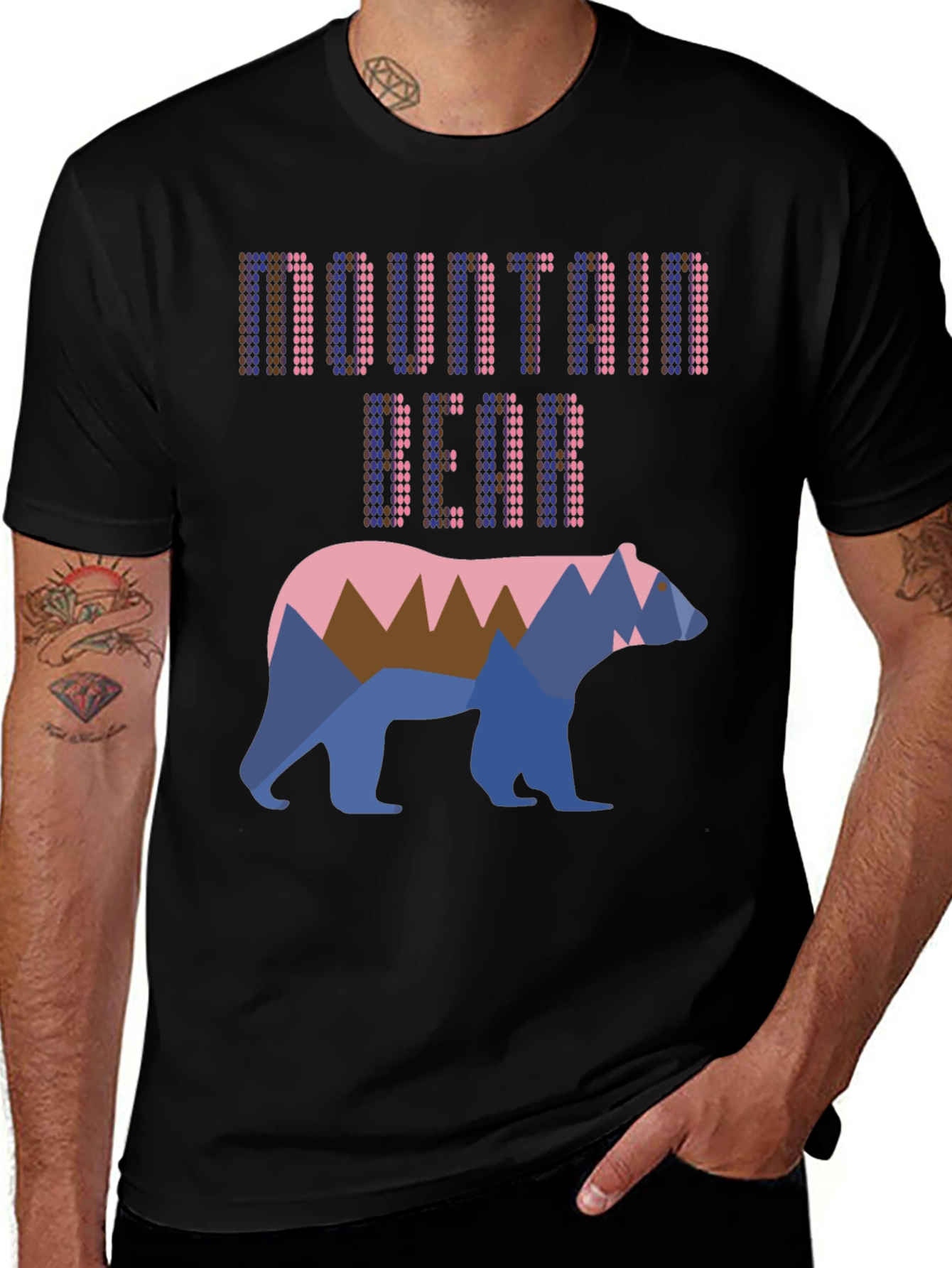 Variant 12 of Mountain Bear Graphic T-Shirt - Cool Outdoor Design