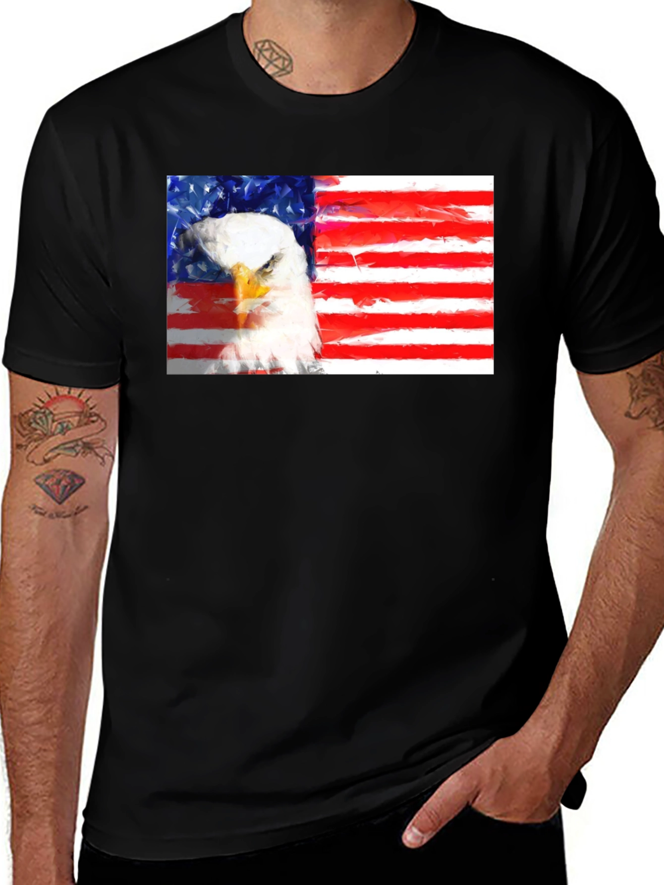 Variant 16 of American Eagle Flag Graphic T-Shirt