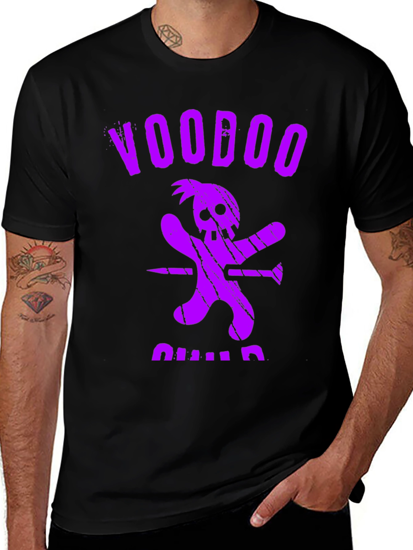 Voodoo Child Graphic Print T-Shirt