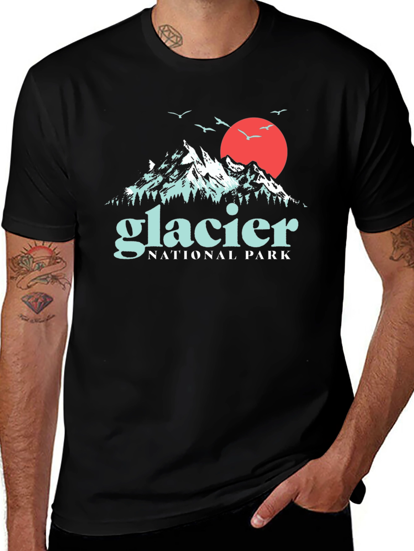 Glacier National Park Graphic T-Shirt