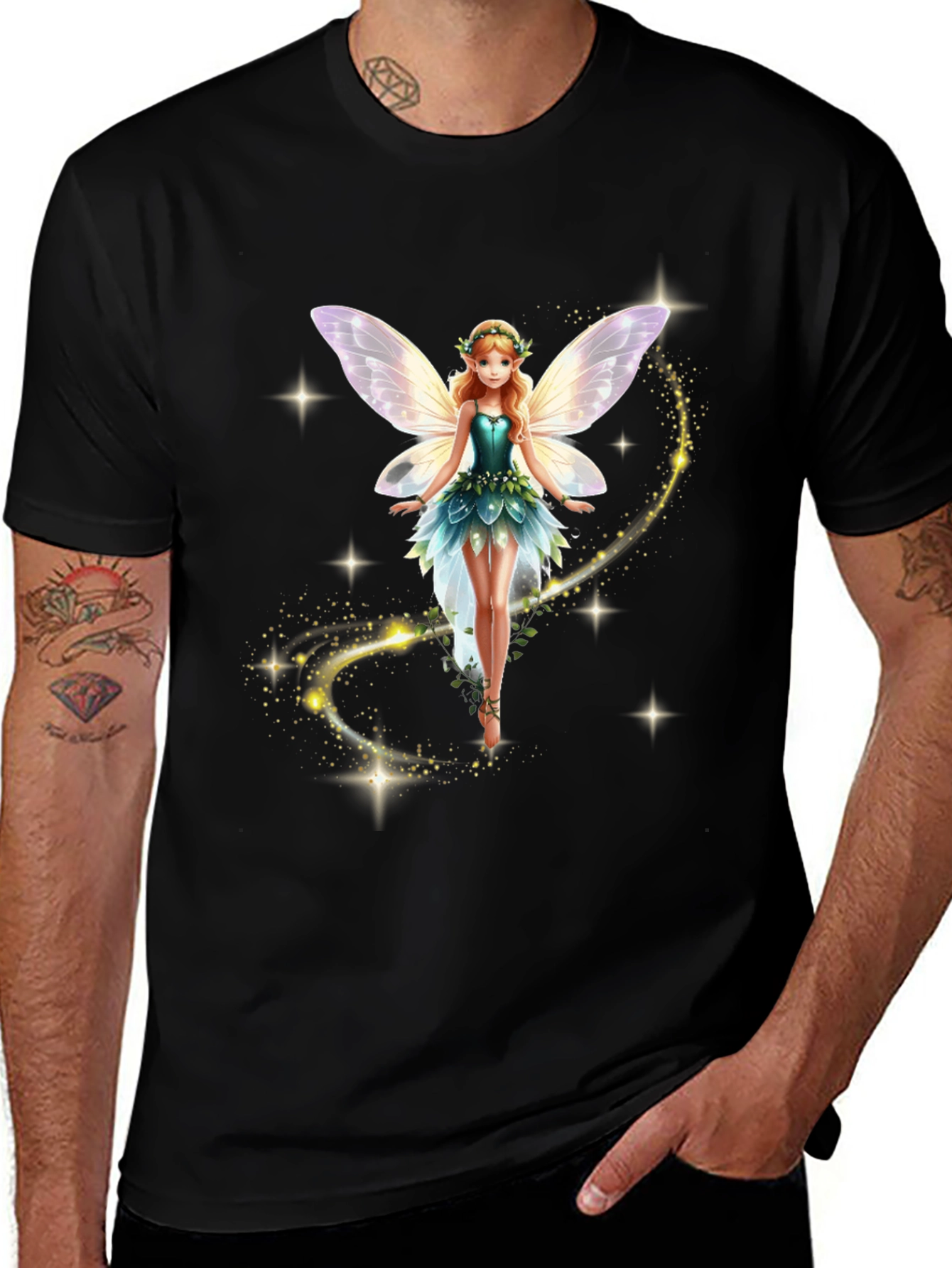 Variant 6 of Fantasy Fairy T-Shirt - Magical Design