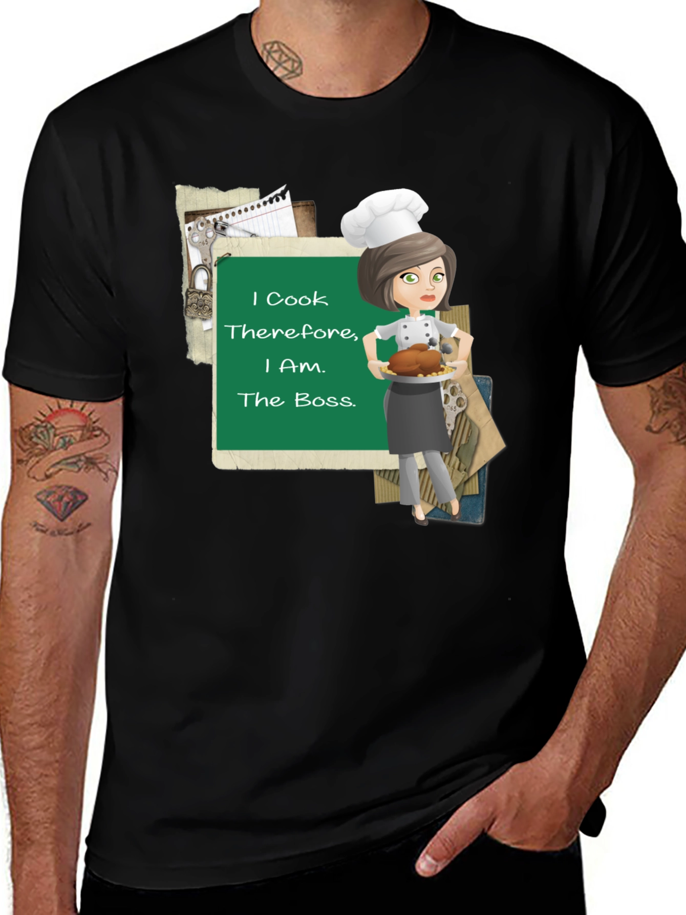 Variant 23 of I Cook Therefore I Am the Boss T-Shirt