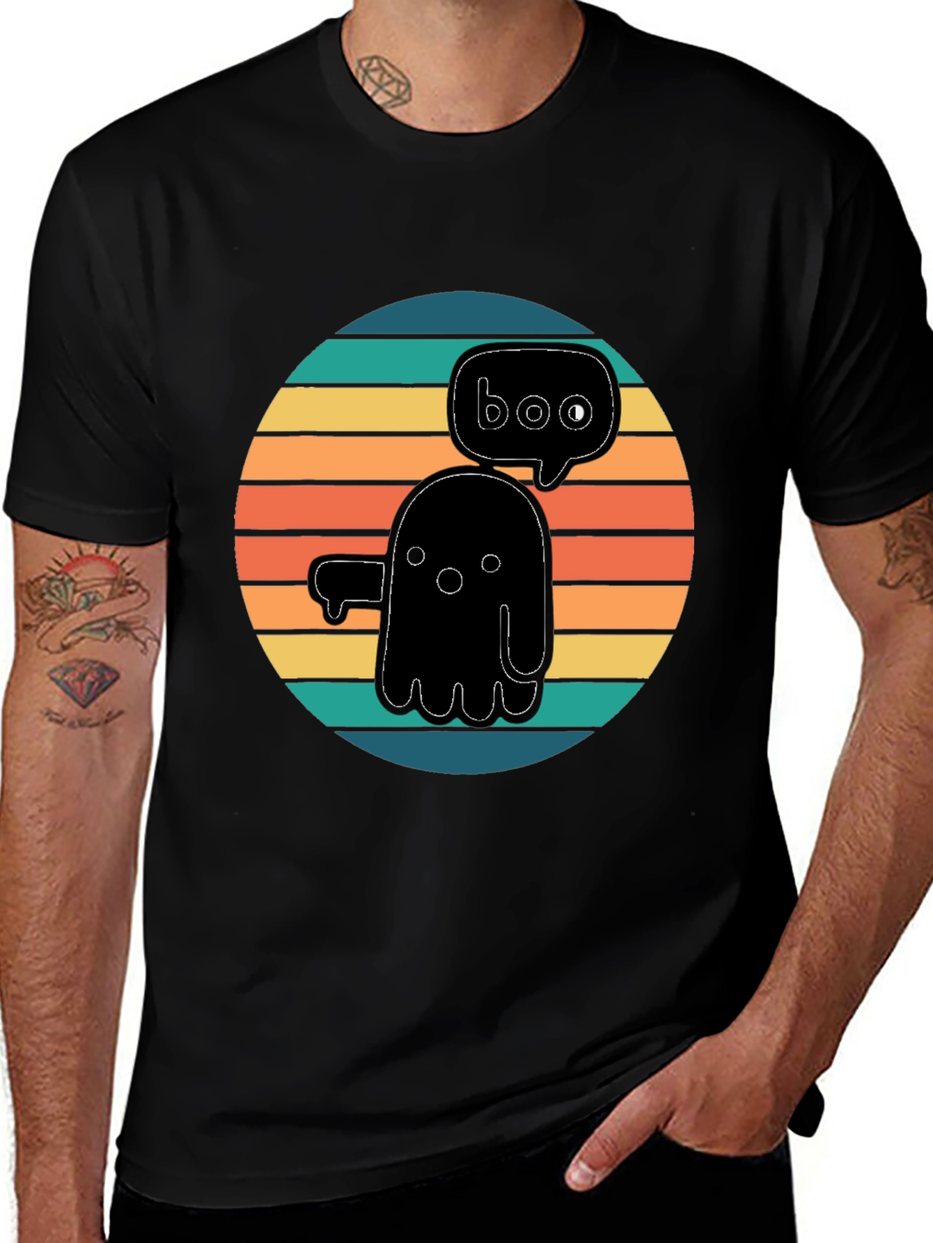 Variant 13 of Retro Ghost Boo T-Shirt