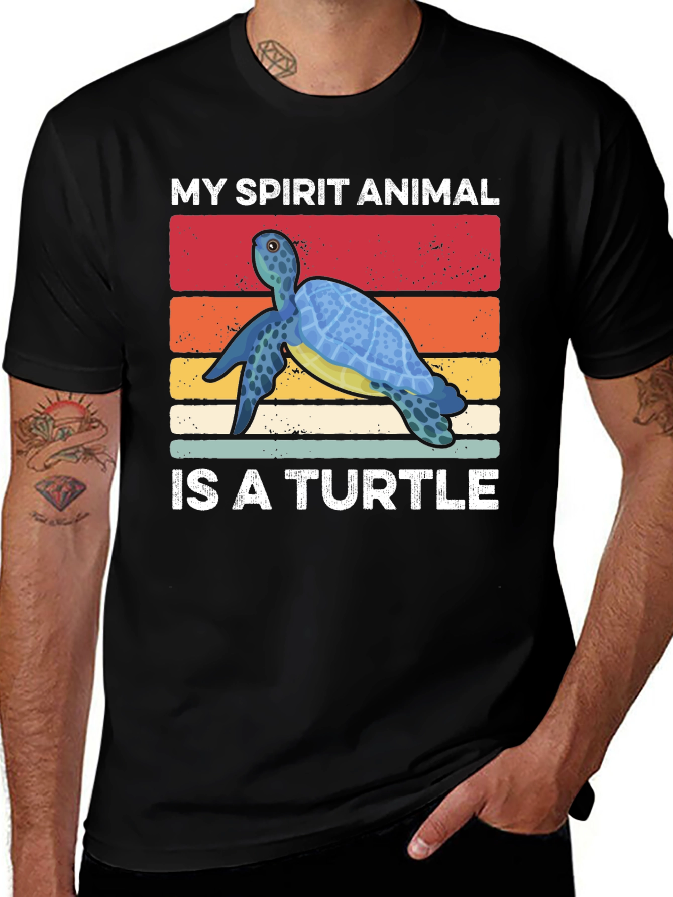 Variant 22 of My Spirit Animal is a Turtle Graphic Tee