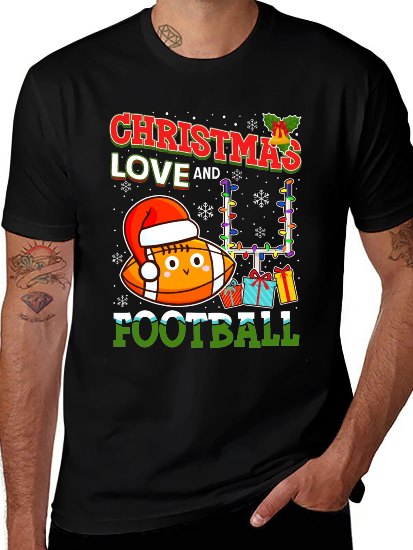Christmas Football Love T-Shirt