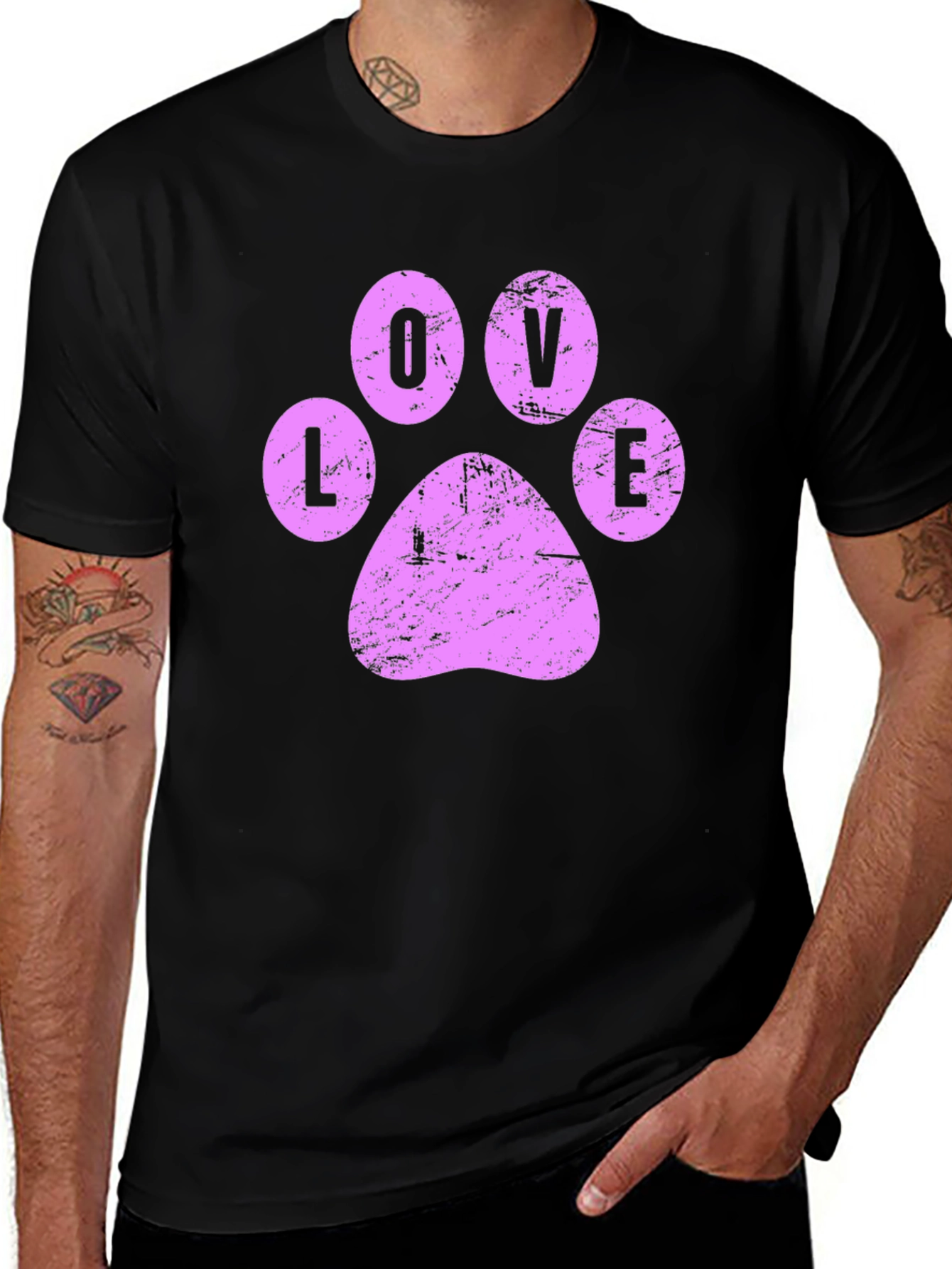 Variant 15 of Love Paw Print Graphic Tee