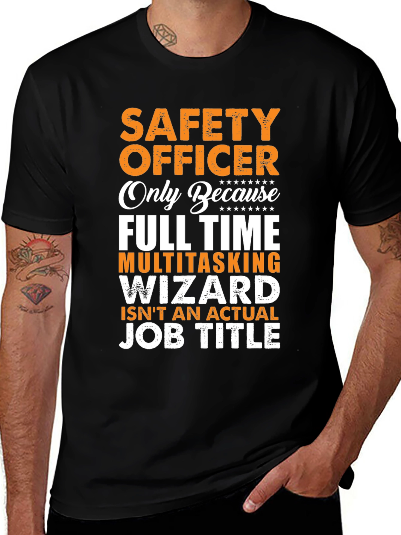 Variant 8 of Safety Officer Funny Job Title T-Shirt