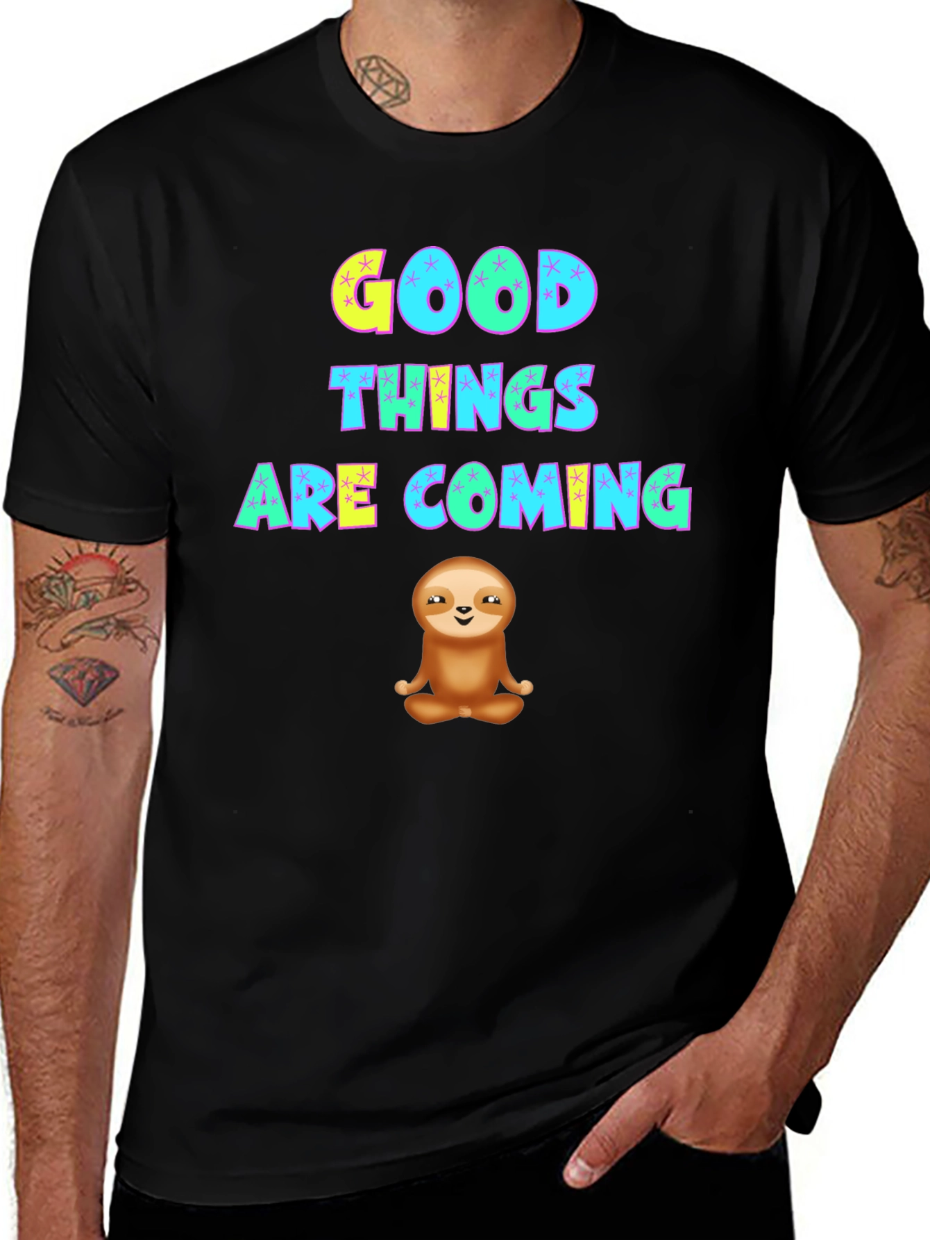 Good Things Sloth Graphic Tee