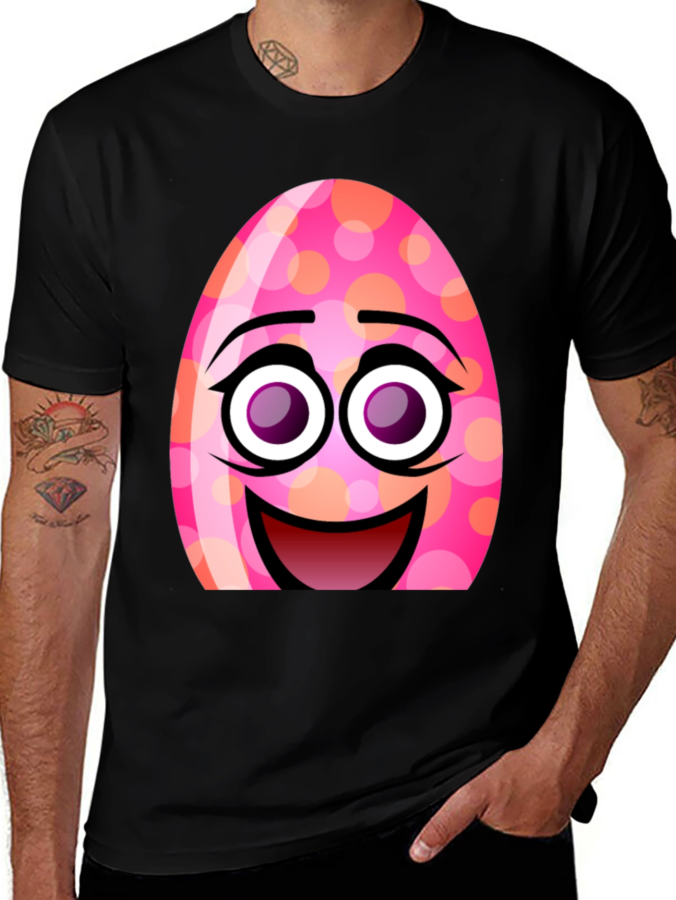 Funny Easter Egg Face T-Shirt