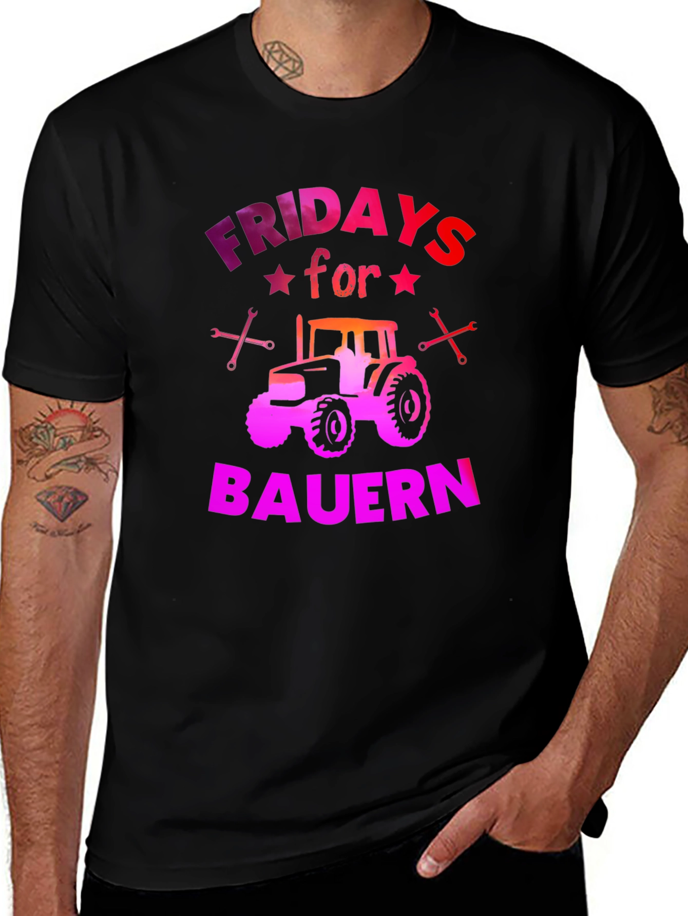 Variant 7 of Fridays for Bauern T-Shirt - Farmer Tractor Tee