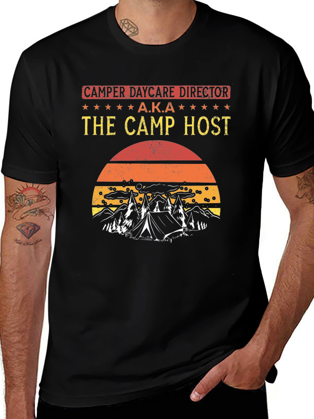 Variant 6 of Camper Daycare Director - The Camp Host T-Shirt