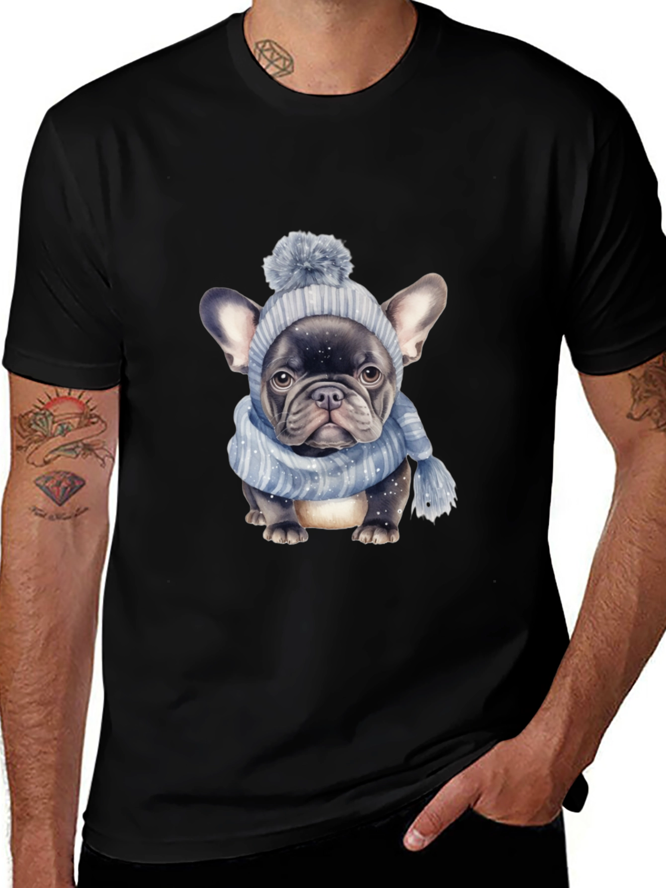 Variant 23 of Dog in Winter Outfit T-Shirt