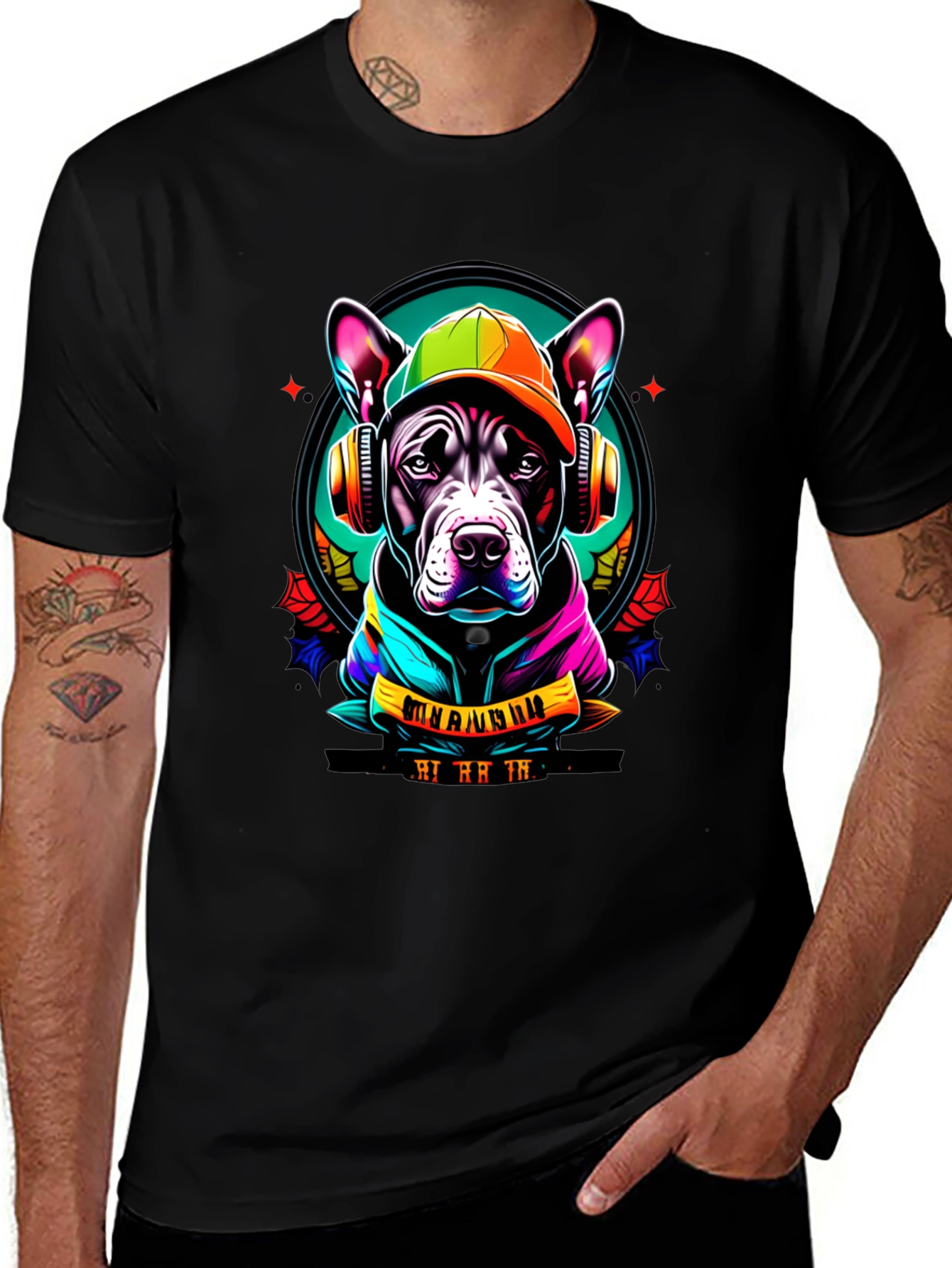 Variant 6 of Cool Dog Graphic T-Shirt - Streetwear Style