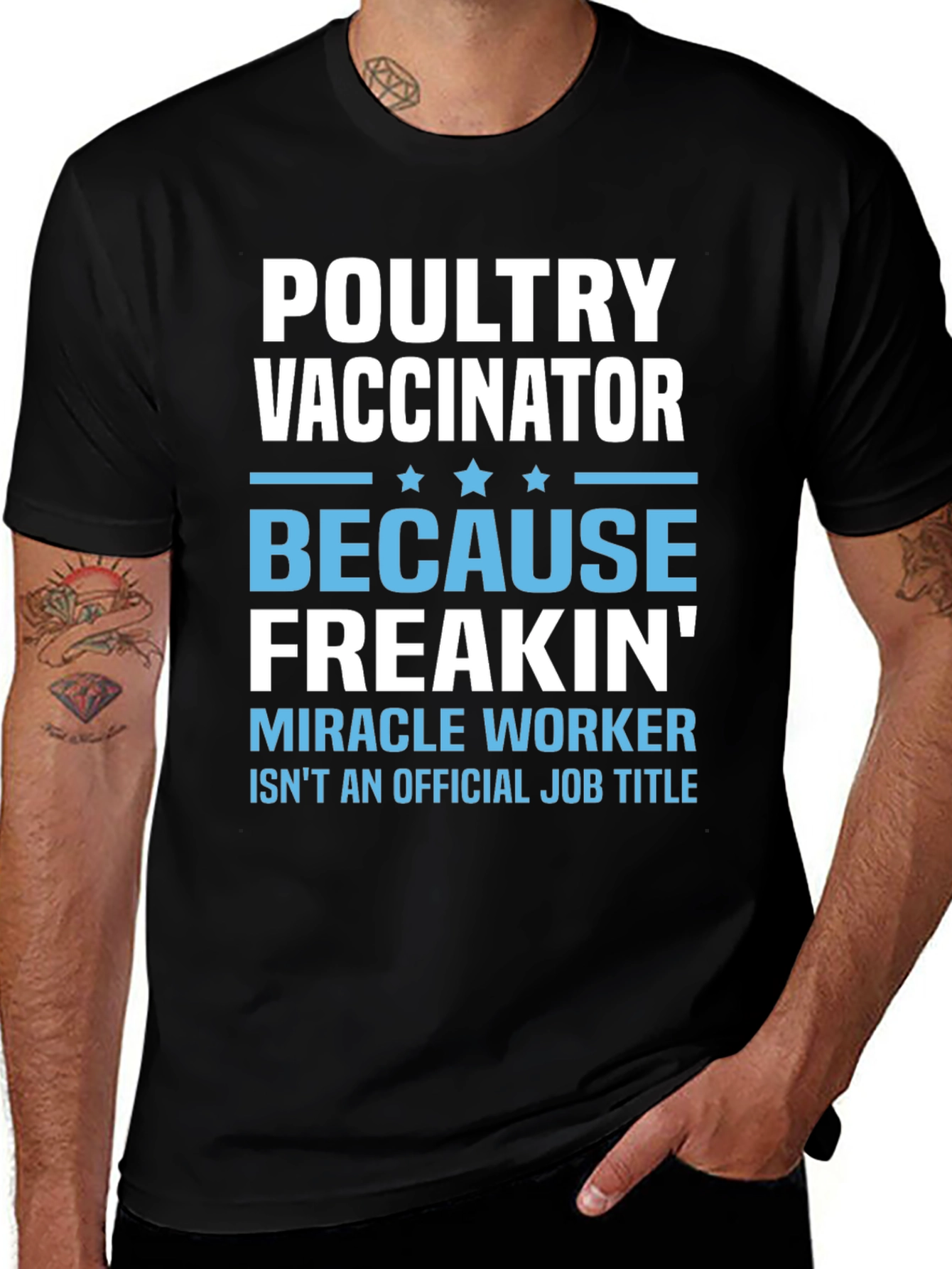Variant 2 of Poultry Vaccinator Funny Job Title T-Shirt