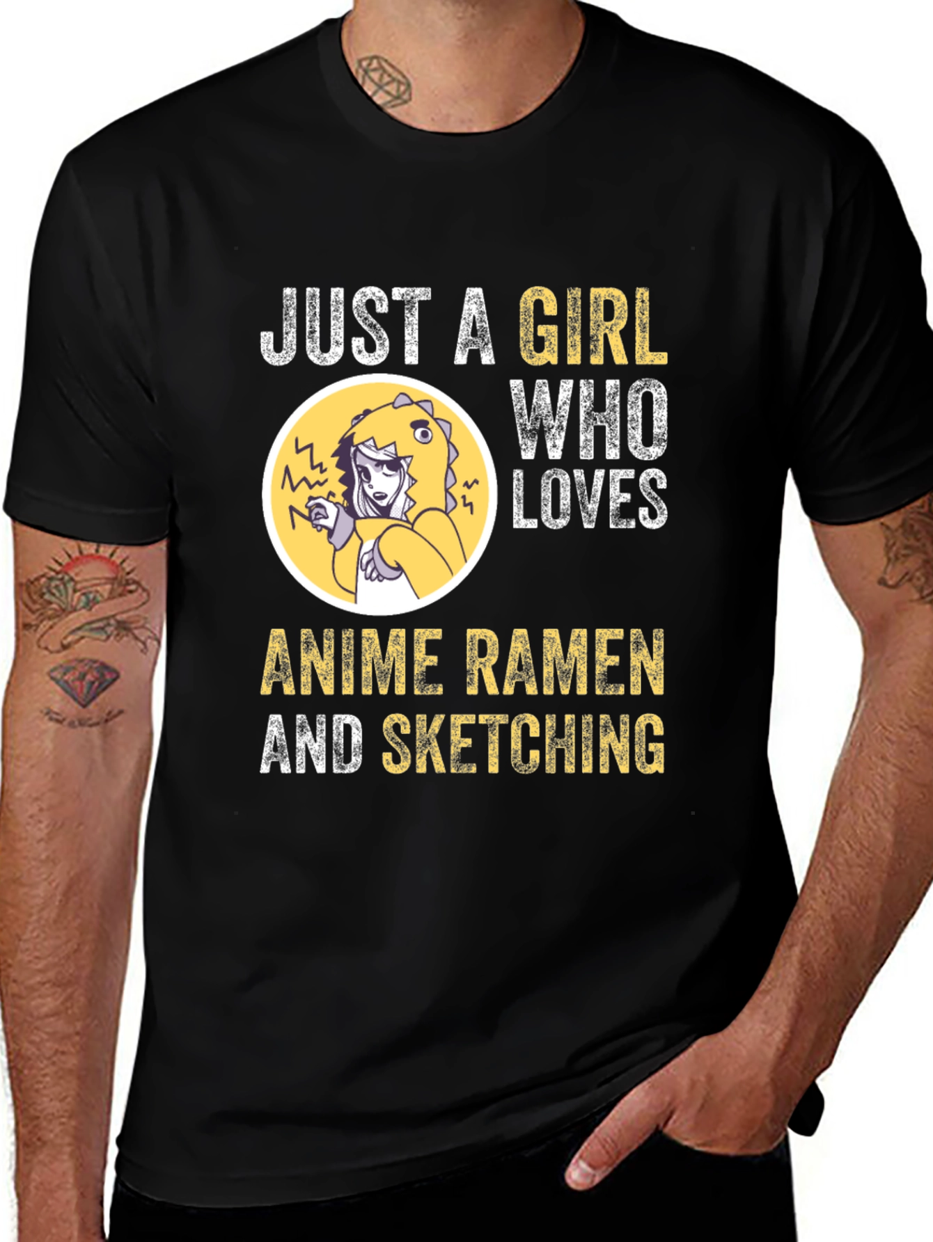 Variant 30 of Anime Ramen Sketching T-Shirt