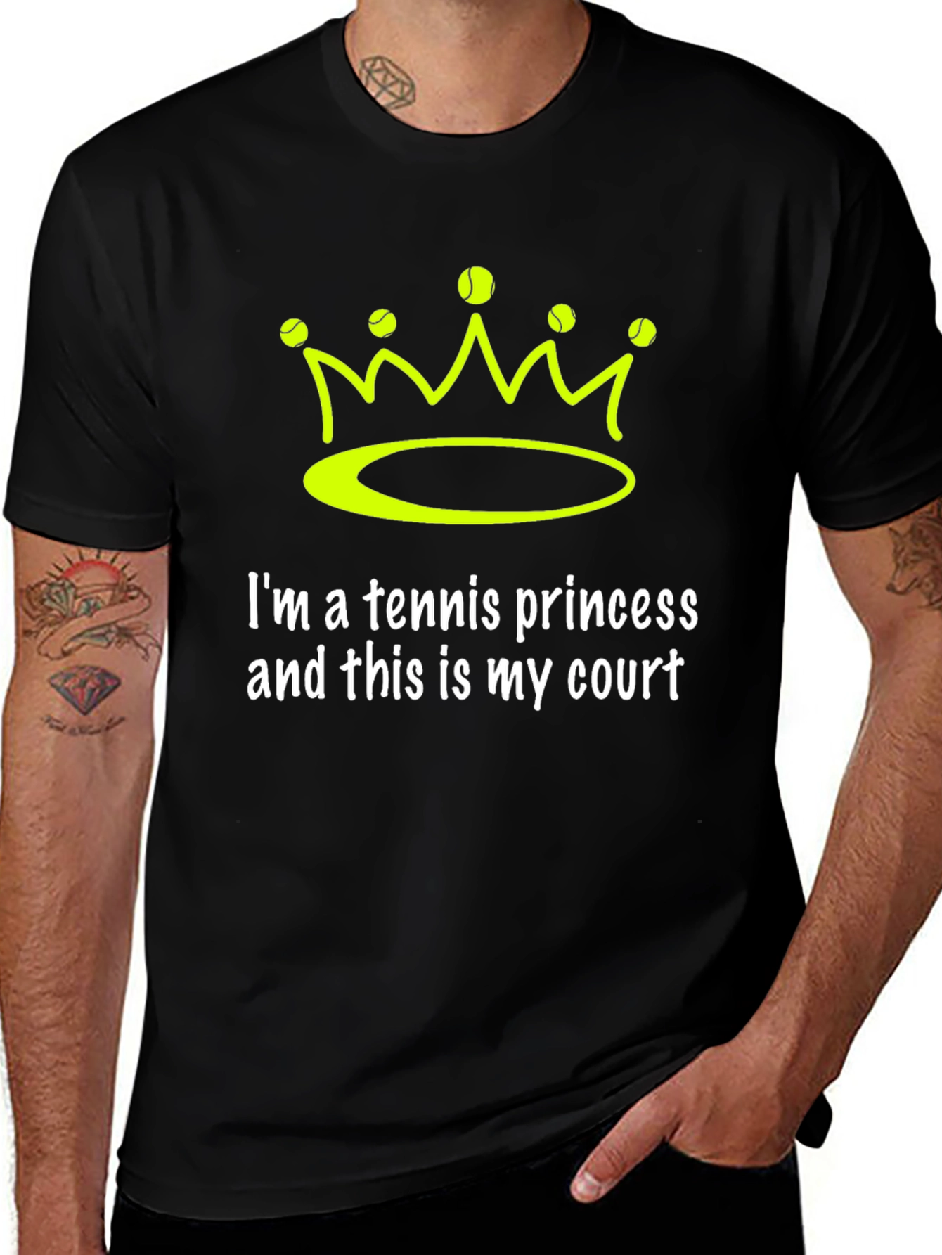 Variant 30 of Tennis Princess T-Shirt - Queen of the Court