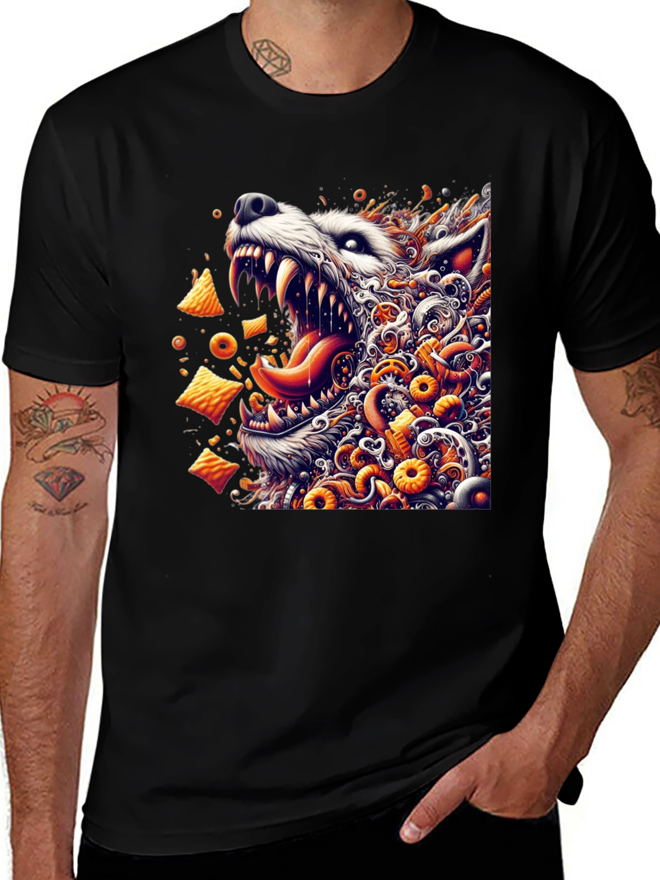 Variant 30 of Wolf Snack Attack Graphic Tee