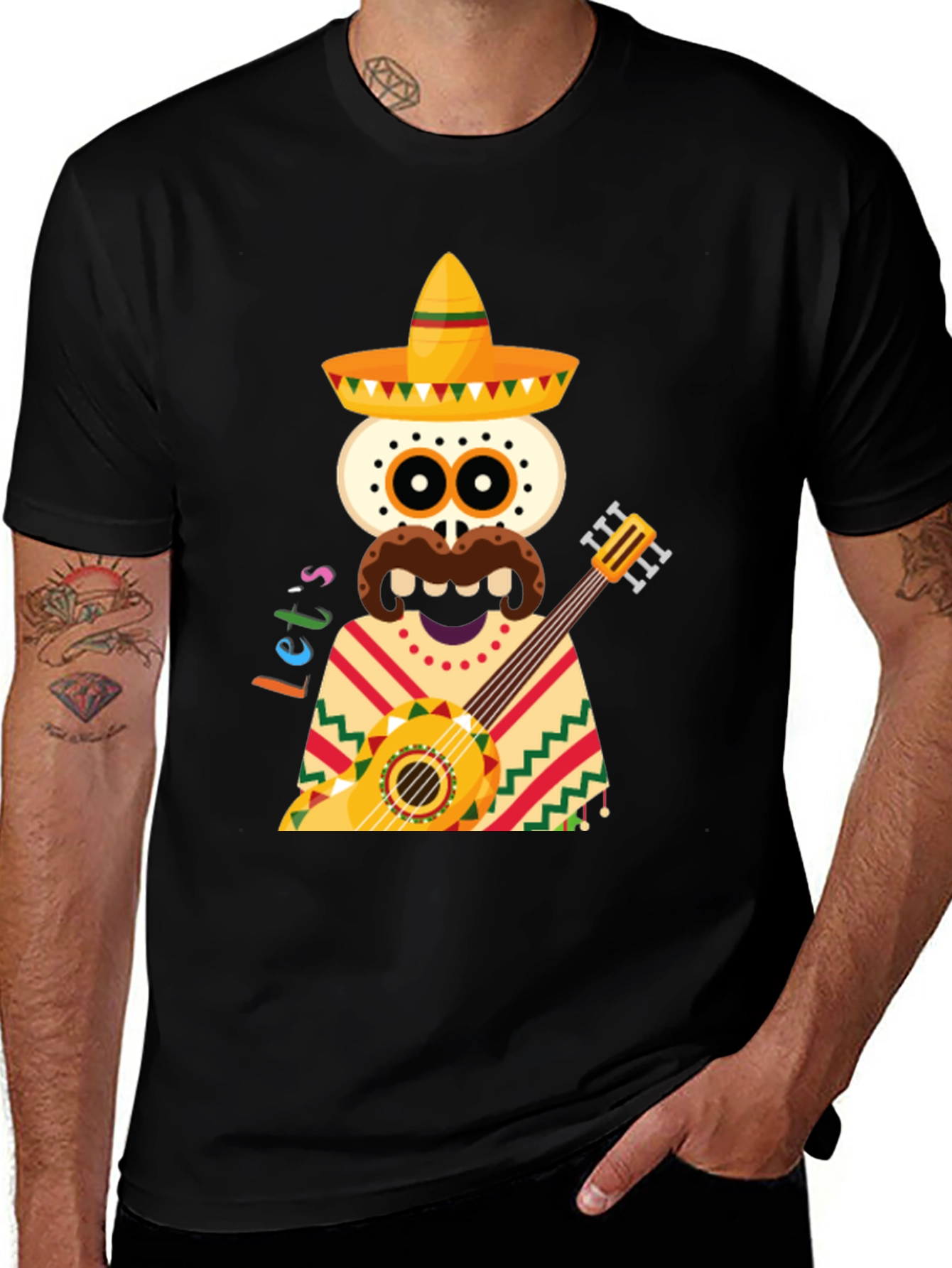 Day of the Dead Guitar T-Shirt