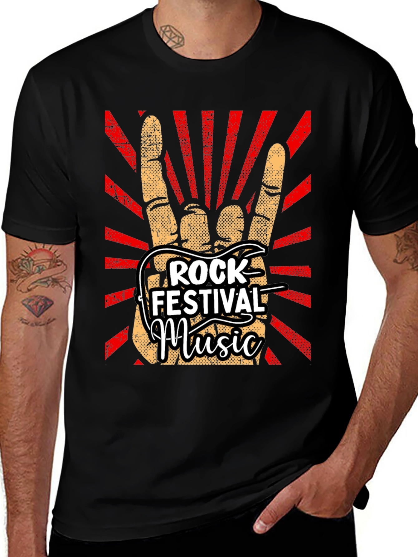 Variant 9 of Rock Festival Music Graphic T-Shirt