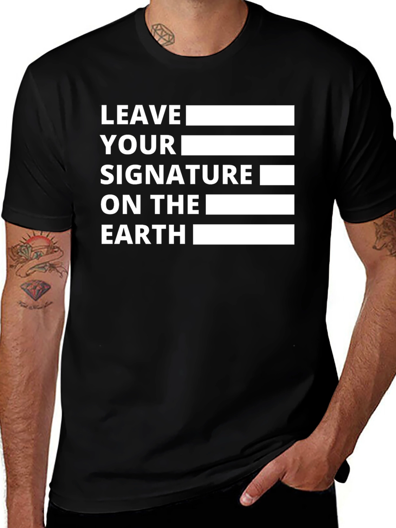 Variant 3 of Leave Your Signature on the Earth Graphic T-Shirt