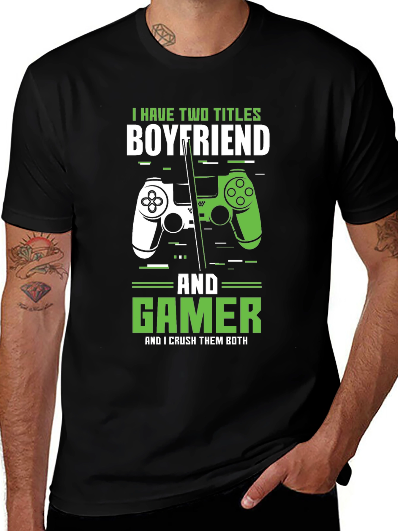 Variant 26 of Boyfriend Gamer T-Shirt Funny Gift for Him