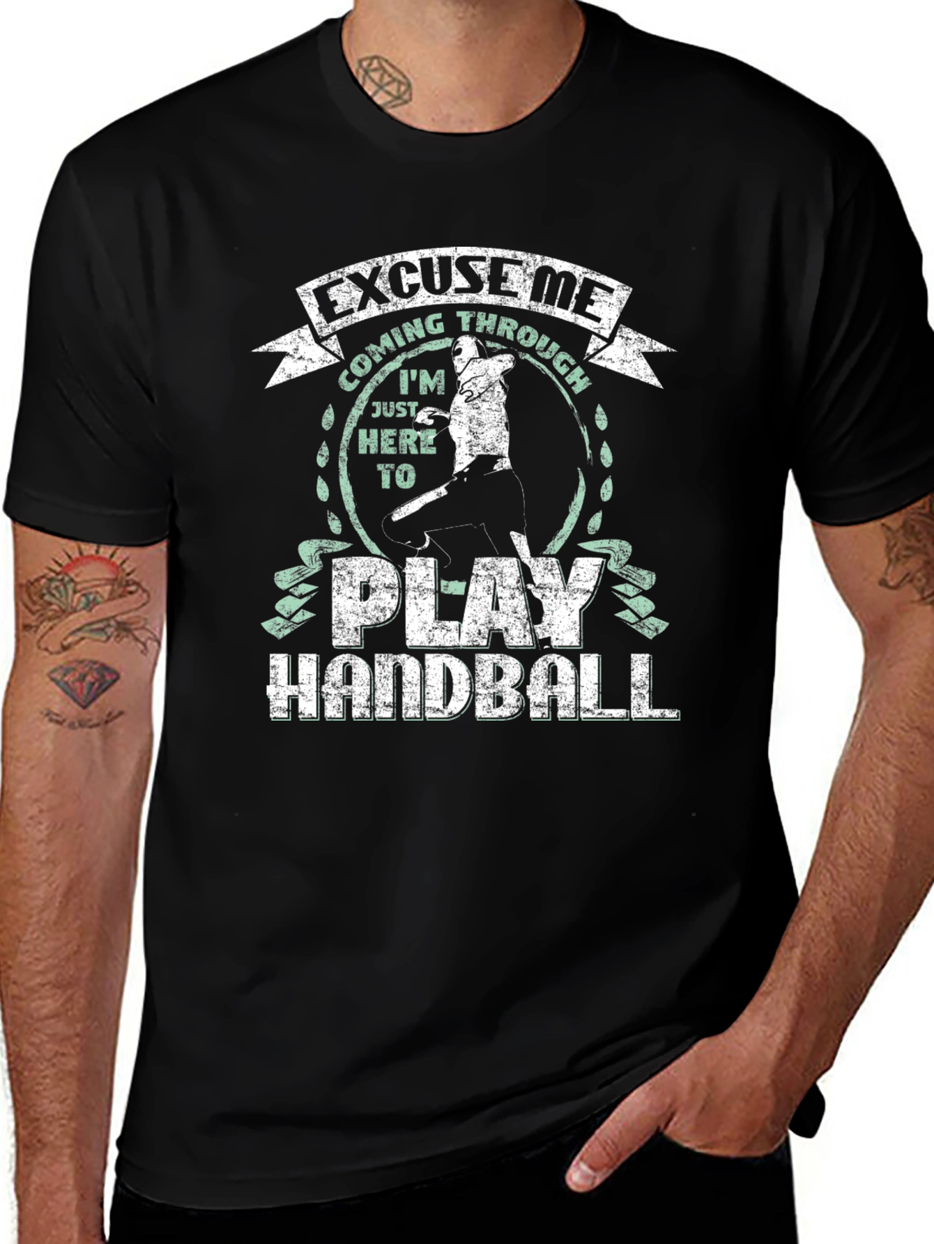 Variant 25 of Handball Player T-Shirt - Excuse Me Coming Through