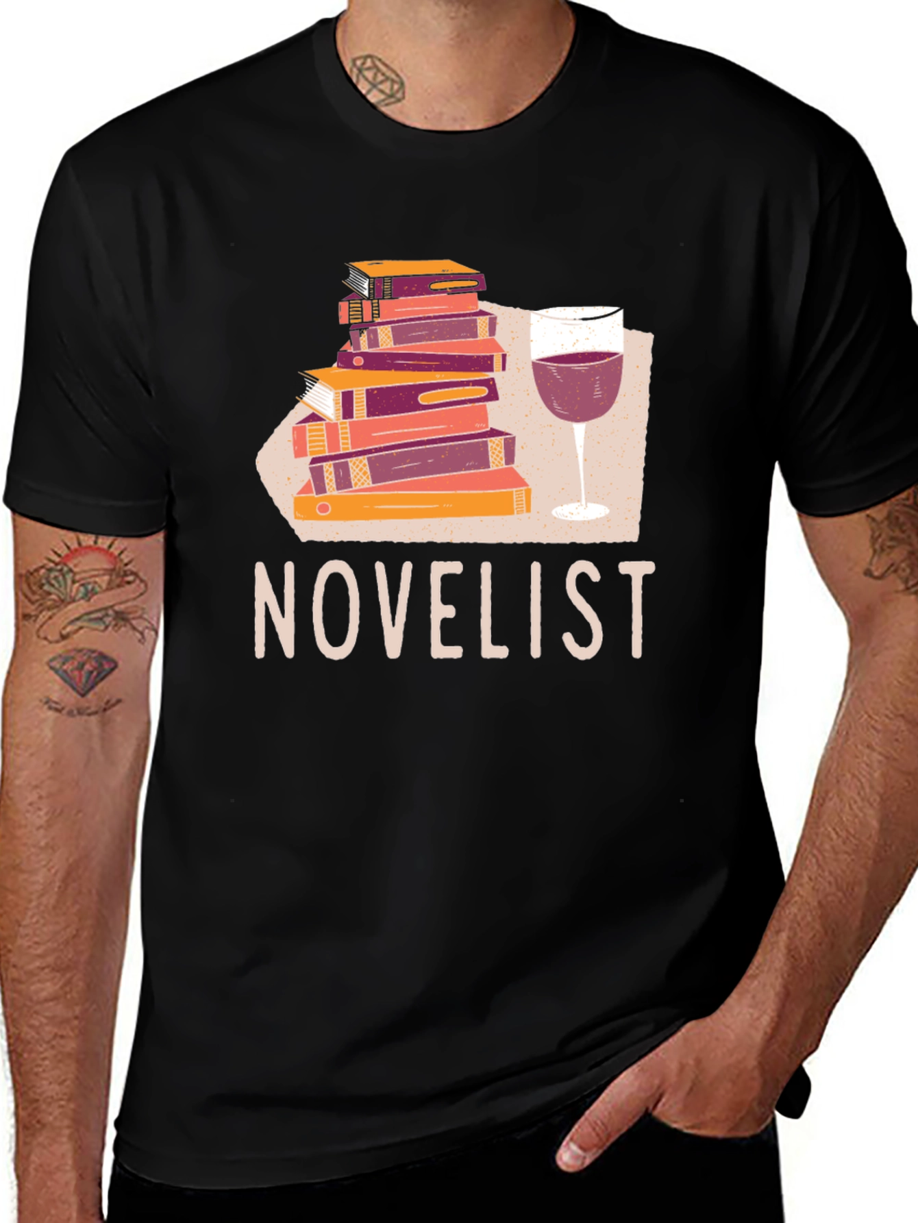 Variant 25 of Novelist Graphic T-Shirt - Book Lover Tee