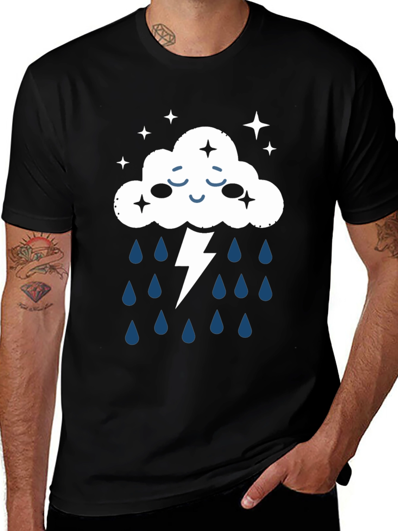 Variant 27 of Storm Cloud Graphic T-Shirt - Weather Inspired Tee