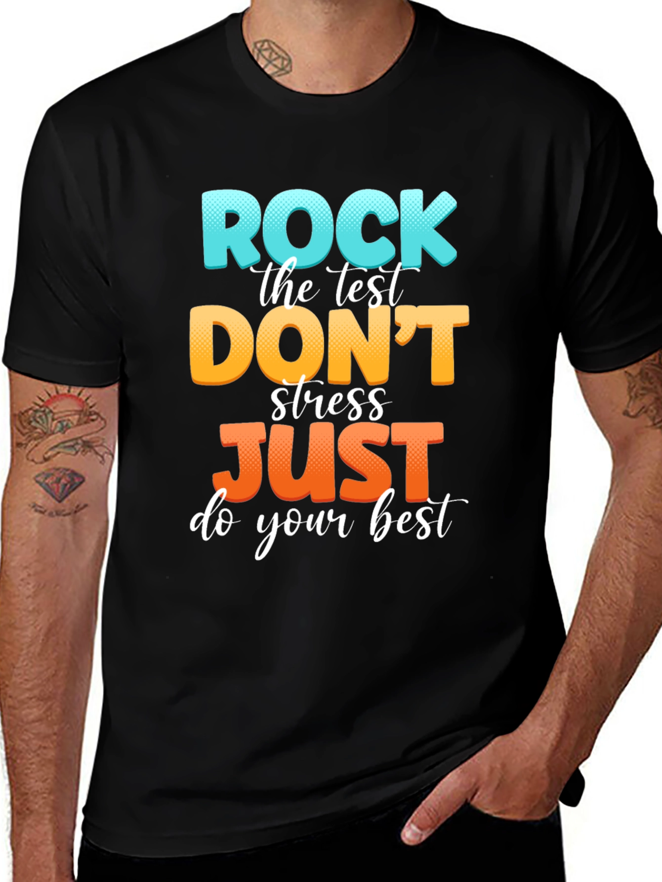Rock the Test T-Shirt - Motivational School Exam Tee
