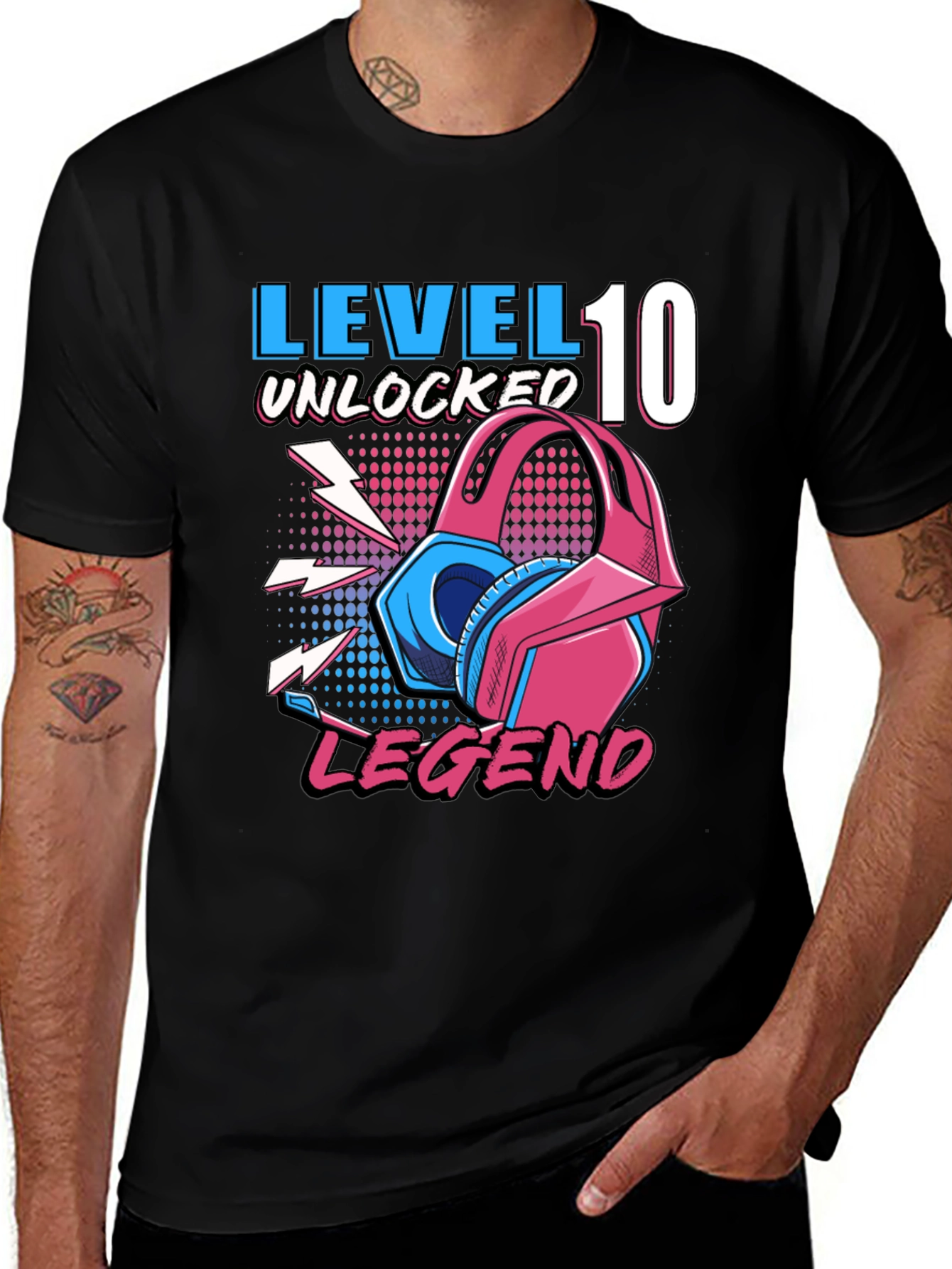 Variant 18 of Level 10 Unlocked Legend Gamer T-Shirt