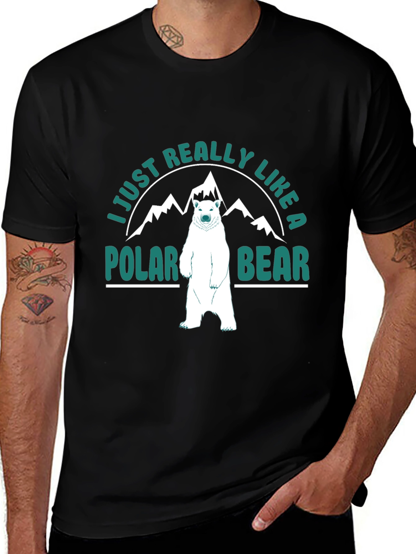 Variant 17 of Polar Bear Graphic T-Shirt