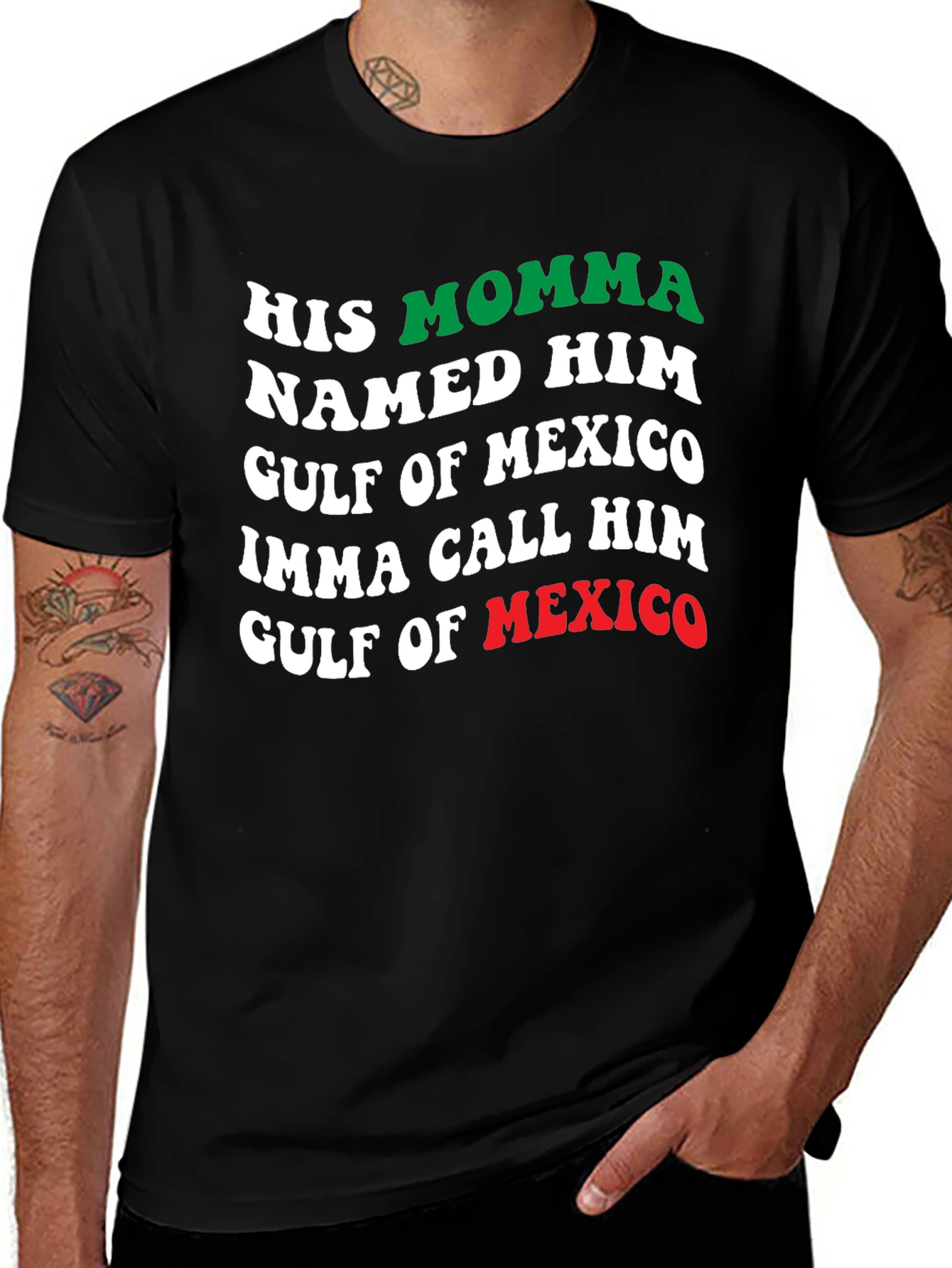 Variant 6 of Gulf of Mexico T-Shirt - Humorous Graphic Tee