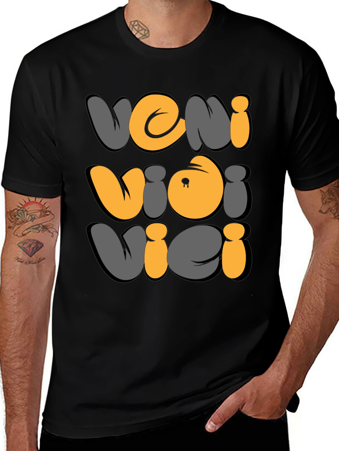 Variant 19 of Veni Vidi Vici T-Shirt - Bold Graphic Tee