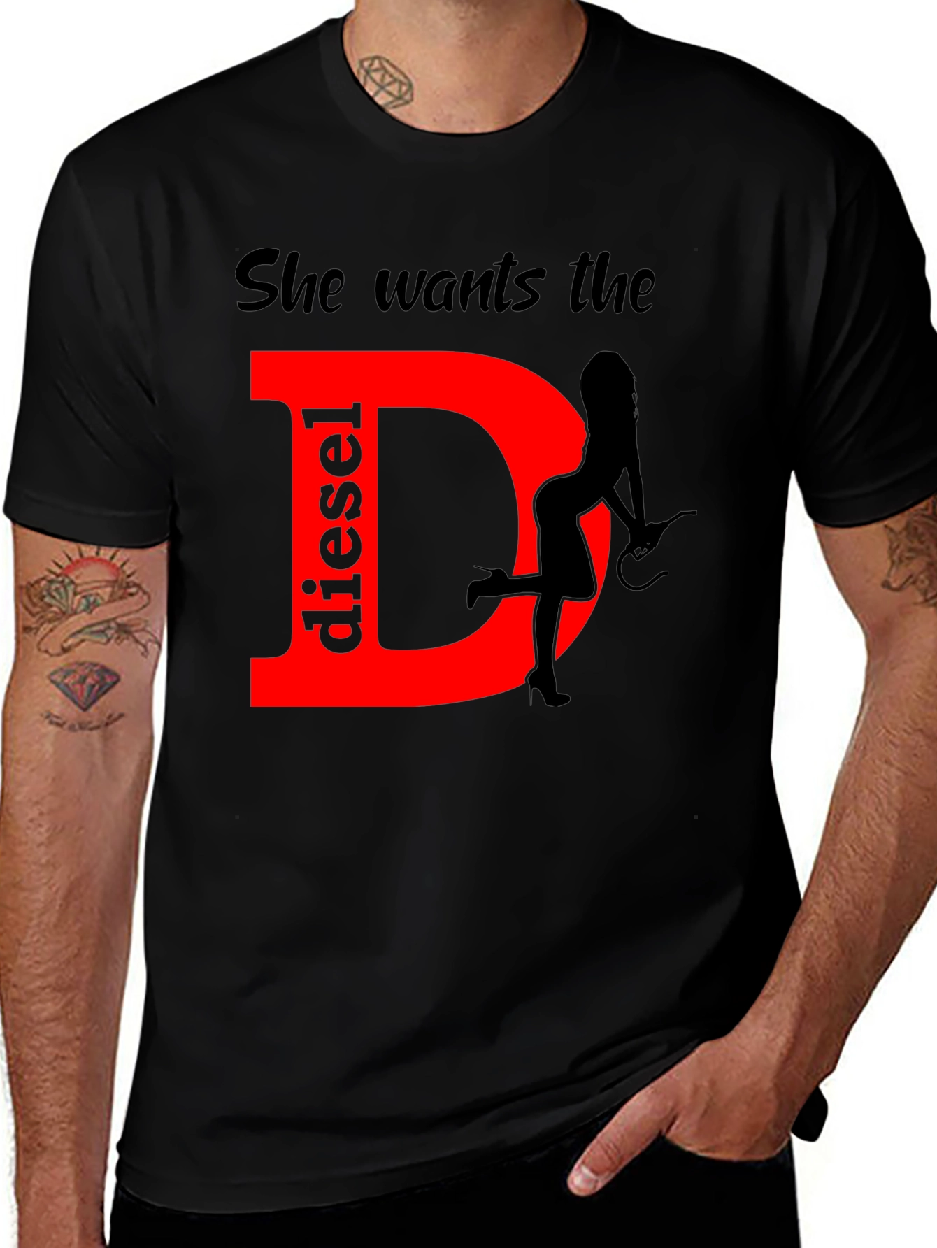 Variant 18 of She Wants the Diesel T-Shirt Funny Gift