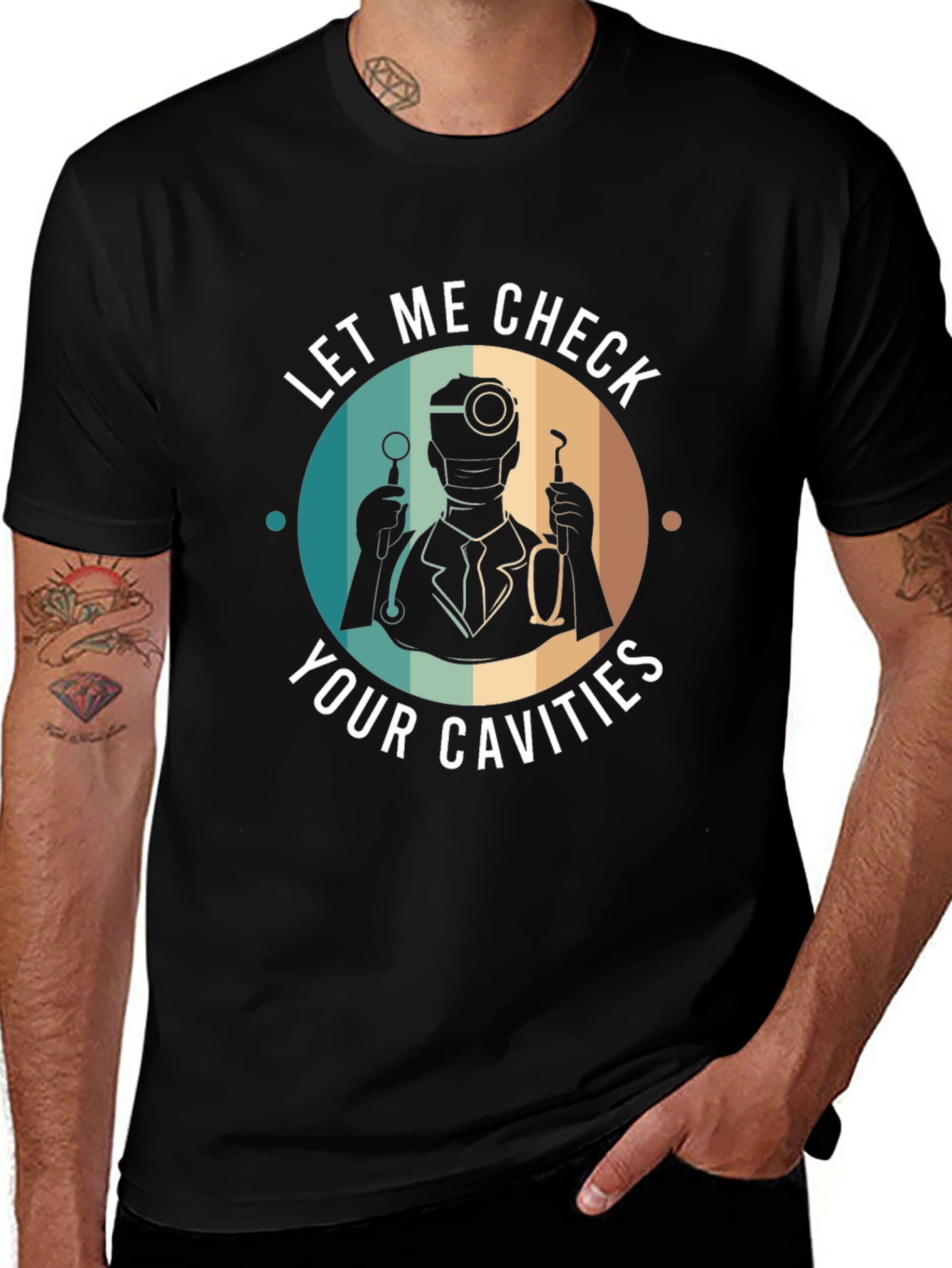 Variant 29 of Funny Dentist T-Shirt - Let Me Check Your Cavities