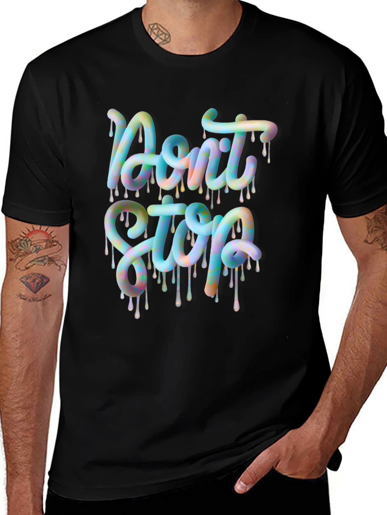 Variant 23 of Don't Stop Graphic Tee - Trendy Design