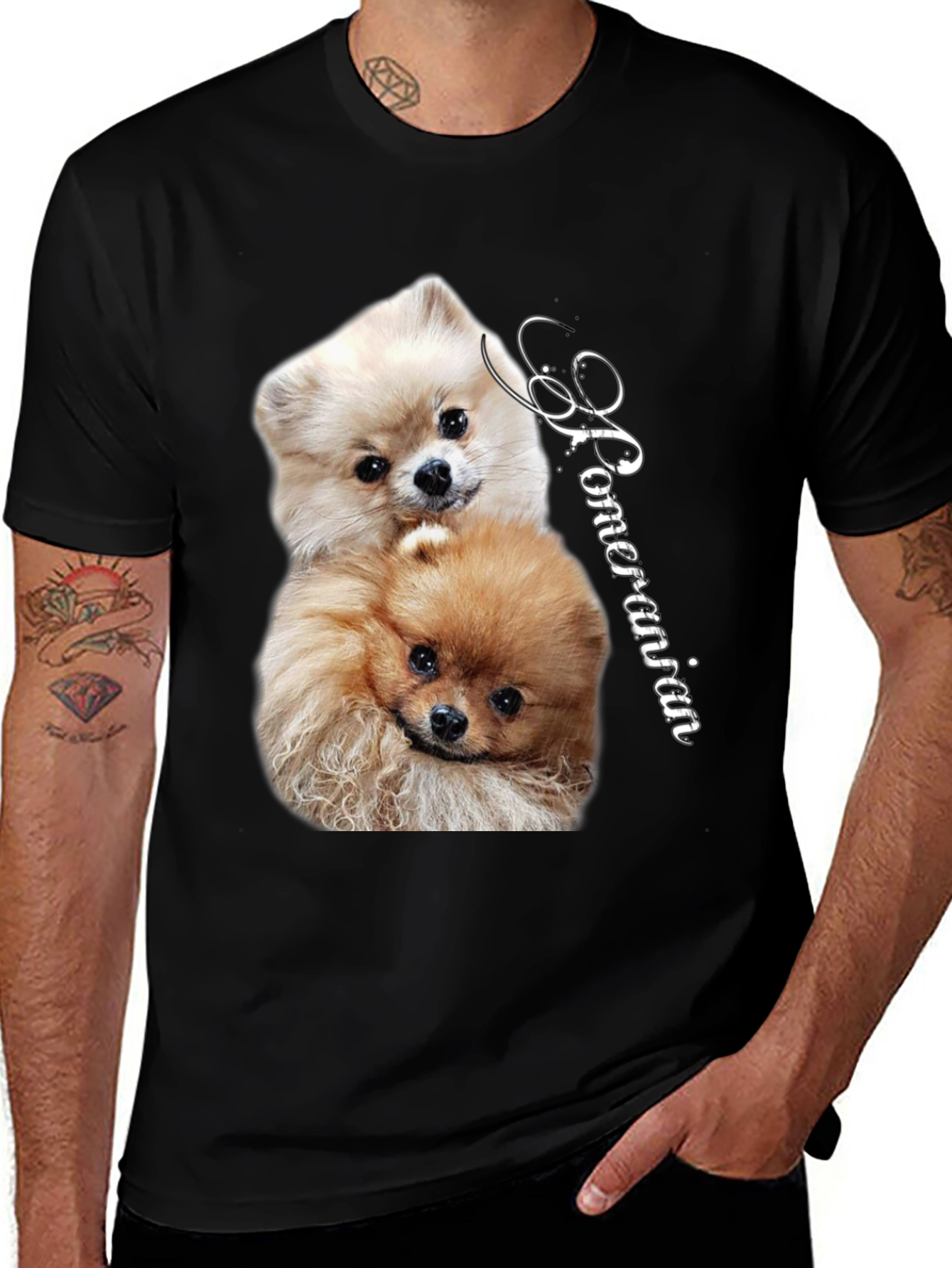 Pomeranian Dog Graphic Tee - Unisex Cotton T-Shirt