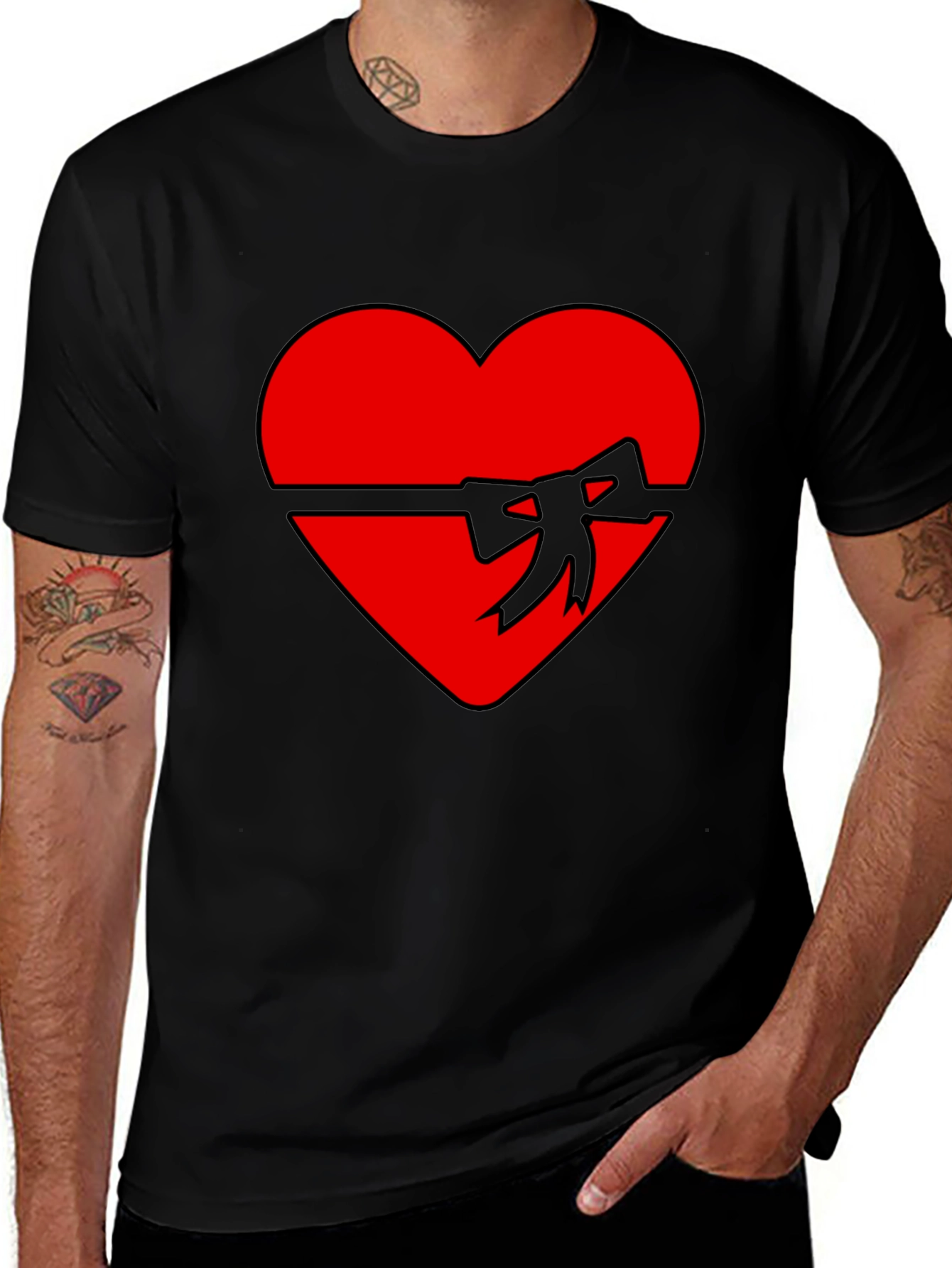Variant 26 of Heart Bow T-Shirt - Wrapped in Love