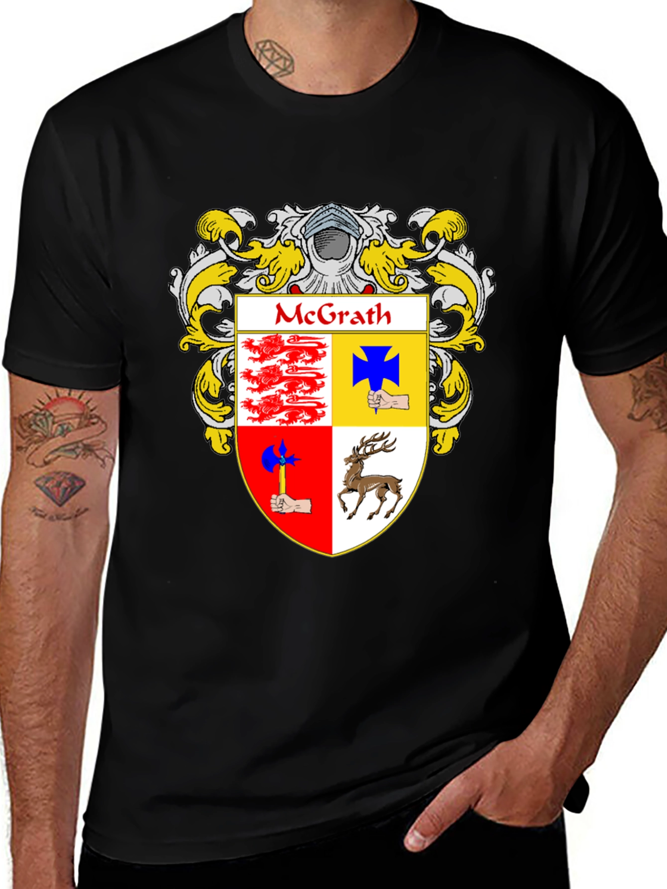 McGrath Family Coat of Arms T-Shirt - Heritage Pride!