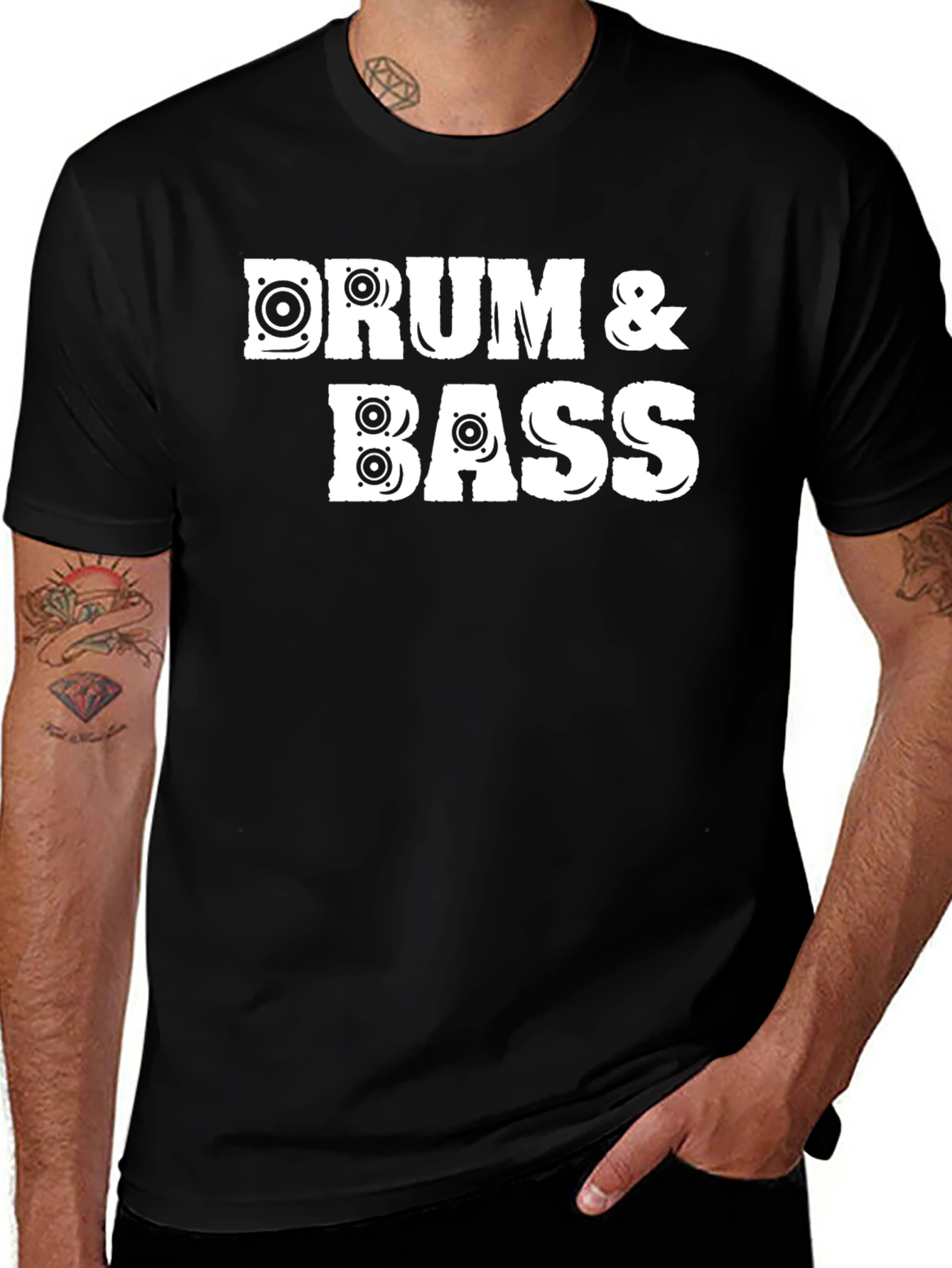Variant 7 of Drum & Bass Speaker Graphic T-Shirt