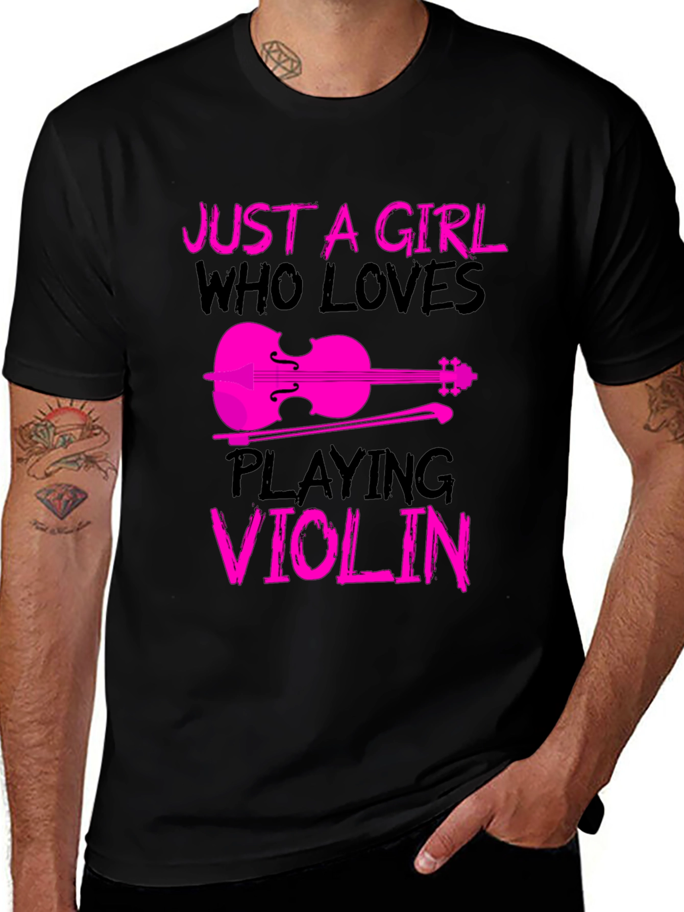 Variant 13 of Just a Girl Who Loves Playing Violin T-Shirt