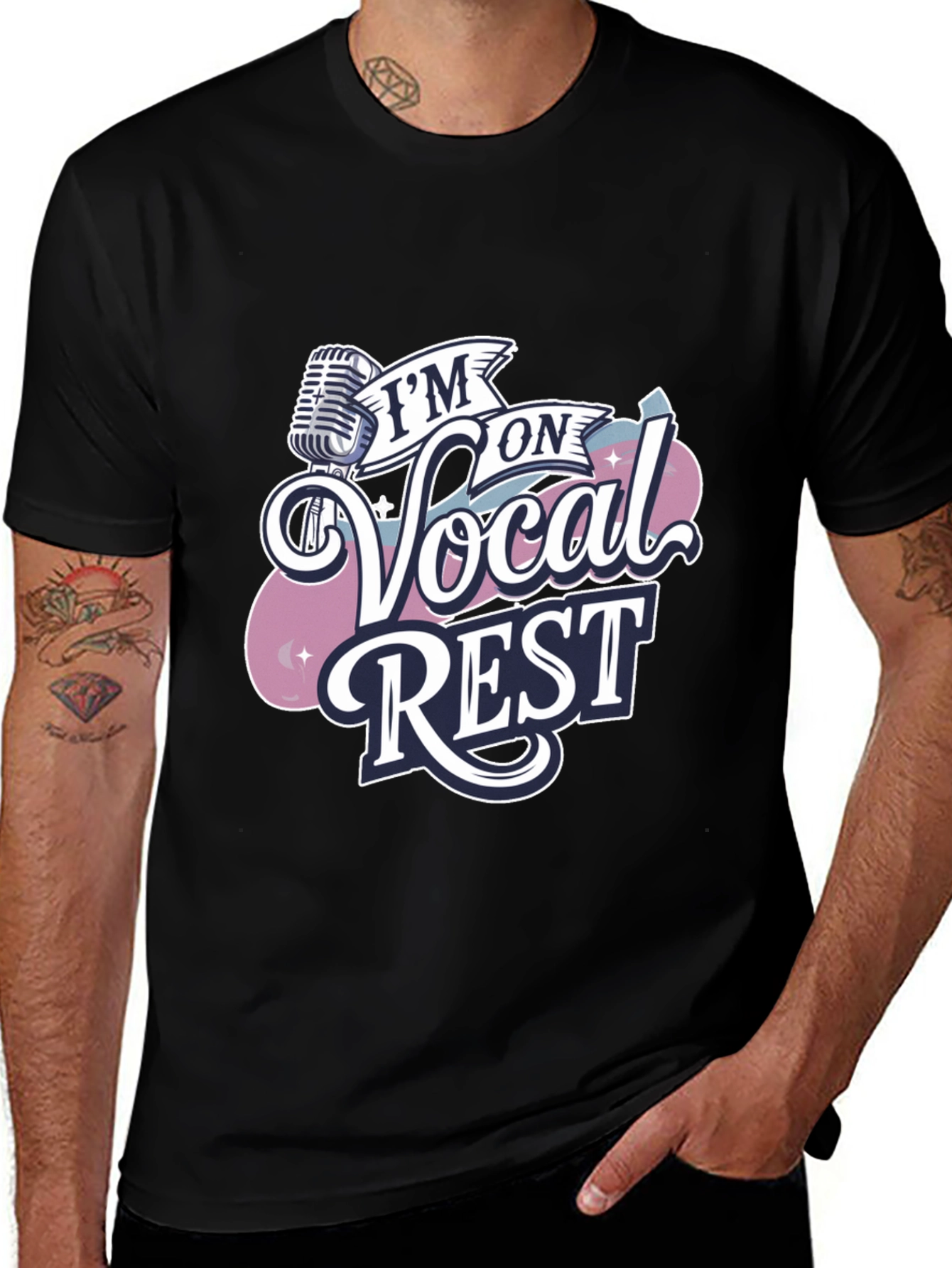 Variant 2 of I'm On Vocal Rest T-Shirt - Singer Voice Recovery Tee