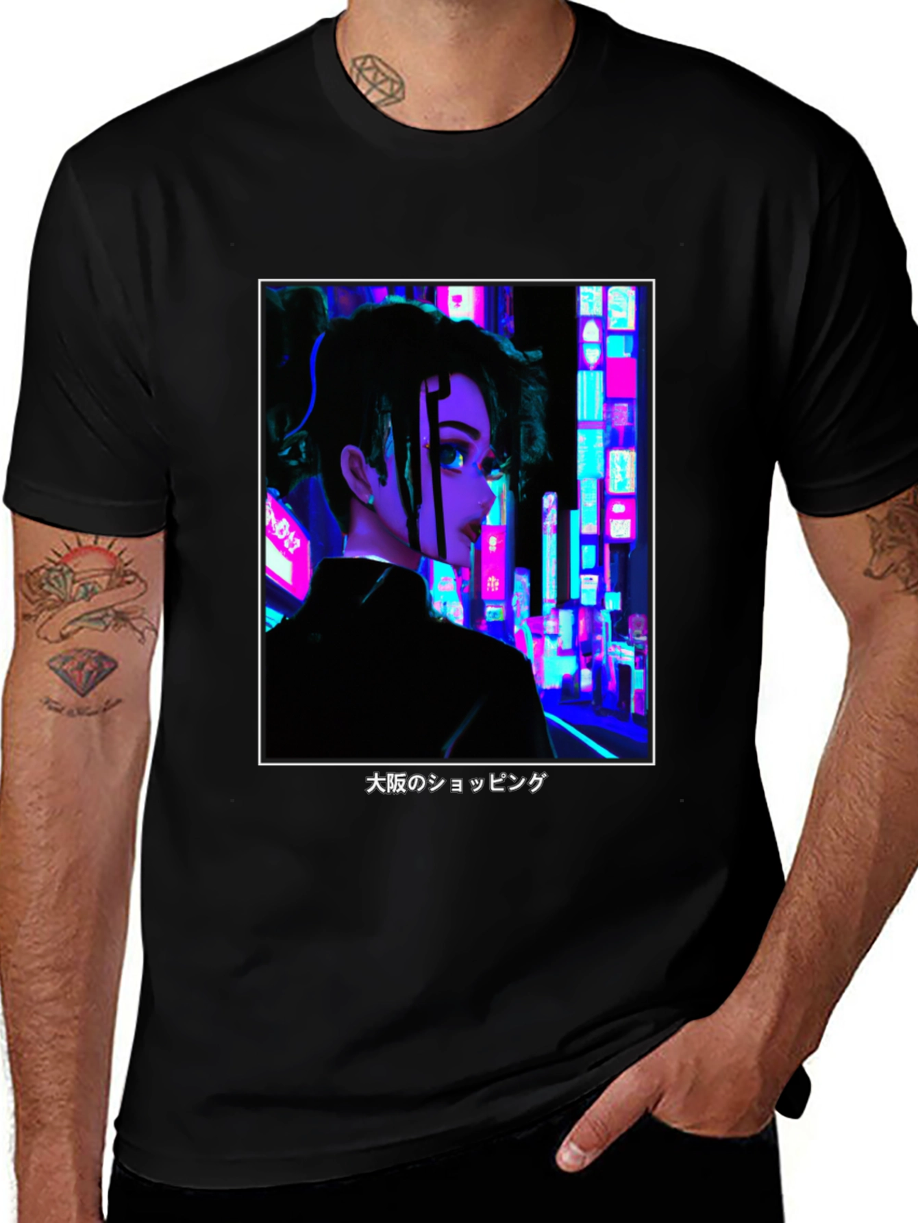 Osaka Nightlife Anime Graphic Tee