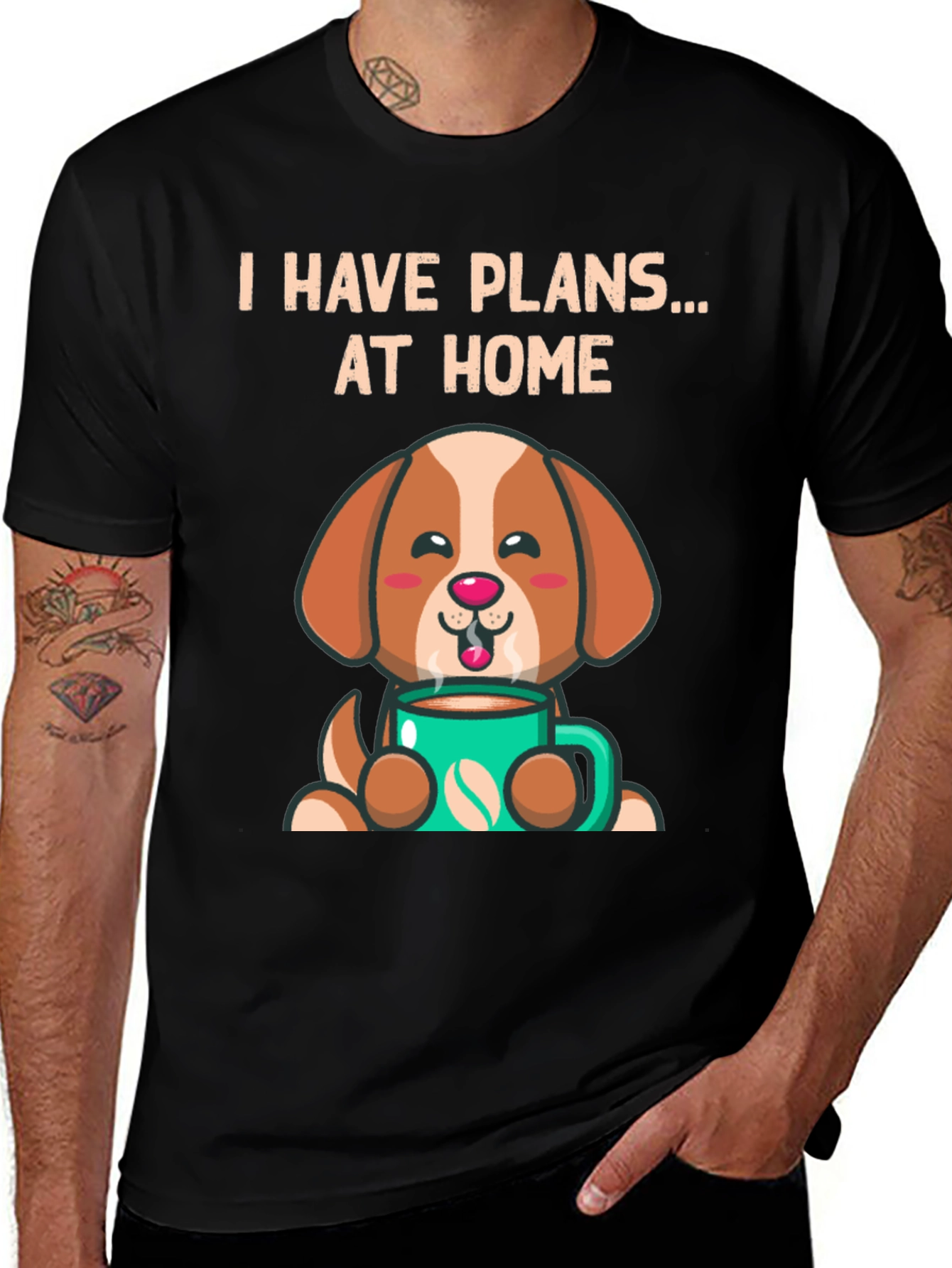 Variant 12 of I Have Plans at Home Dog T-Shirt