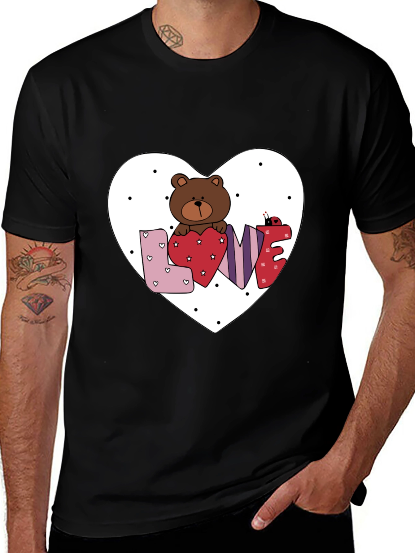 Love Bear Valentine's Graphic Tee