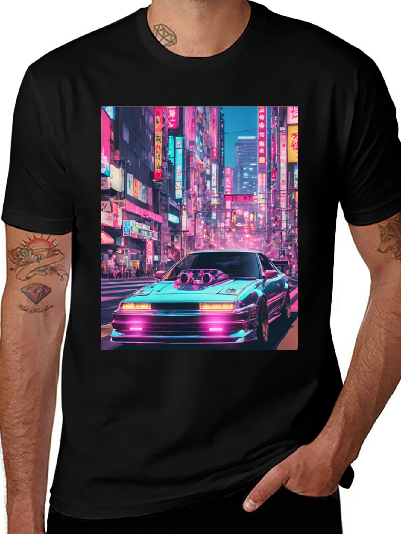 Variant 20 of Cyberpunk Car Graphic Tee