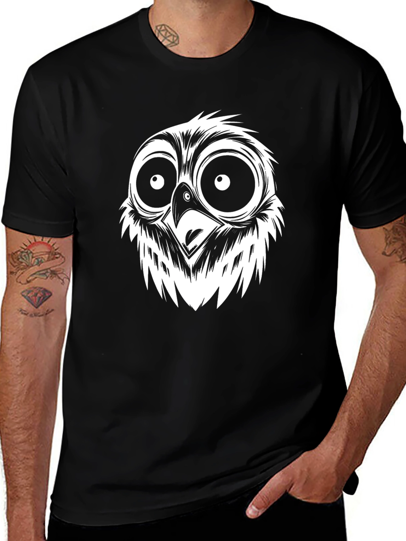 Variant 10 of Owl Face Graphic T-Shirt - Cool & Quirky